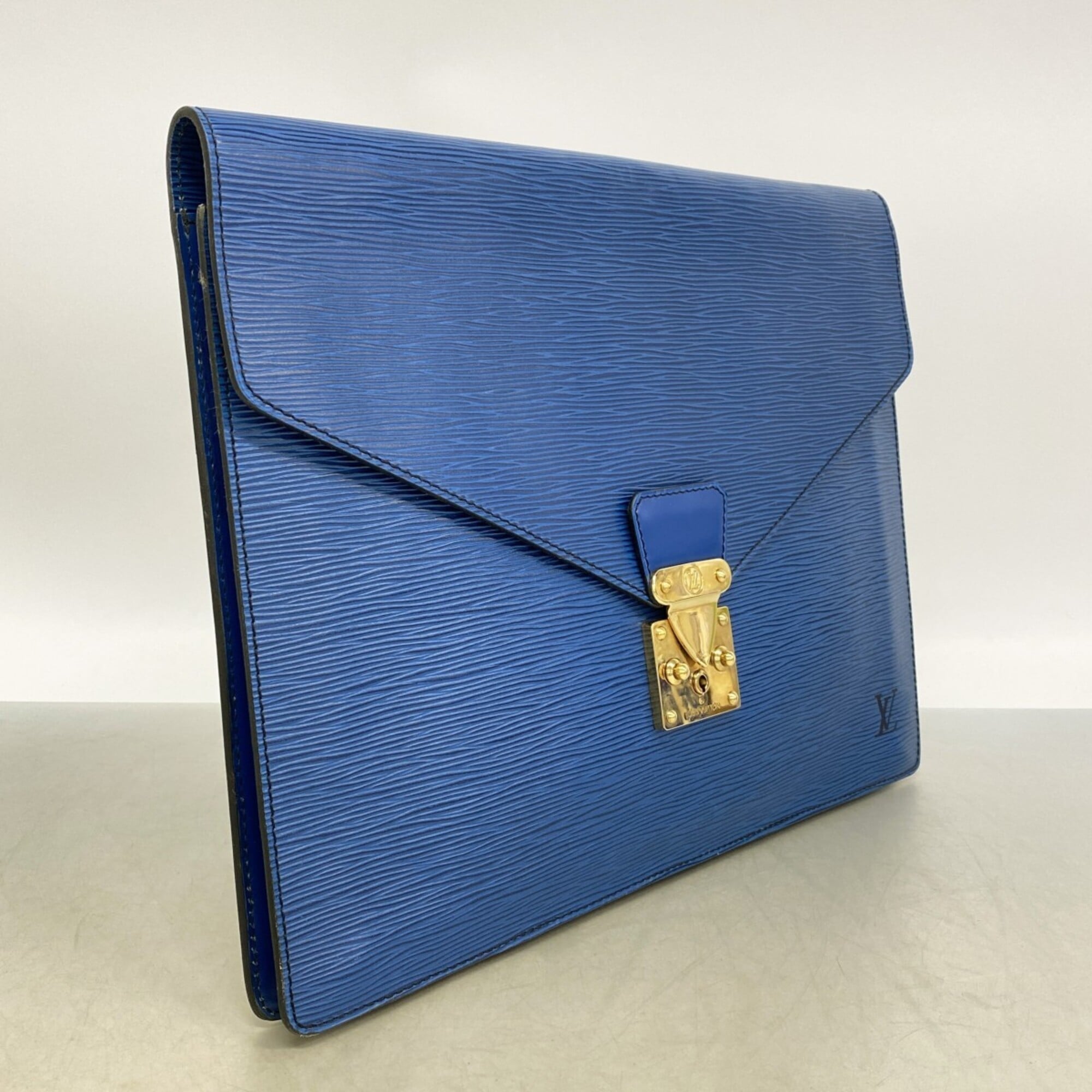 Louis Vuitton Toledo Blue Clutch Bag (Pre-Owned)