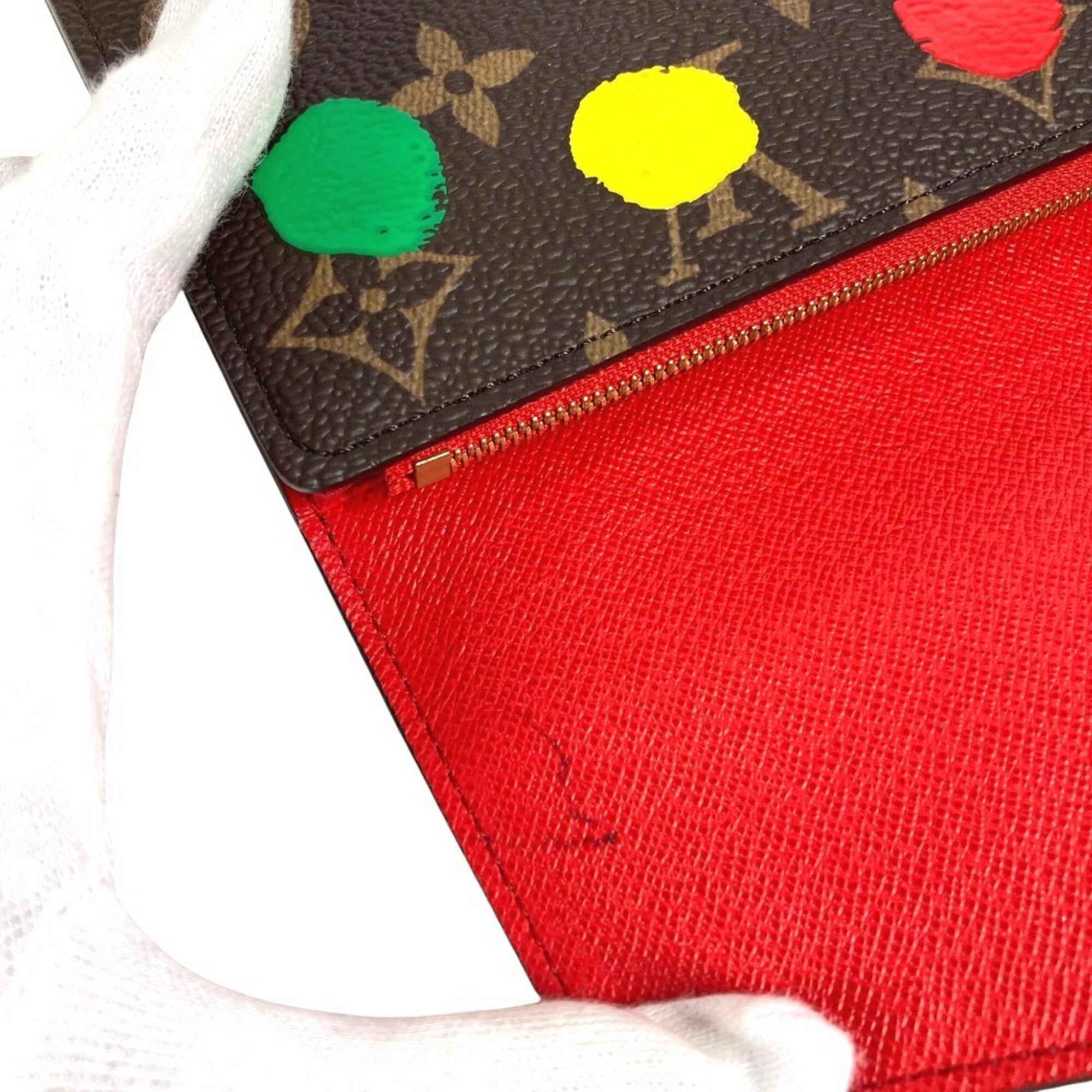 Louis Vuitton Brown Multi-Color Monogram Canvas Long Wallet (Bi-Fold) (Pre-Owned)
