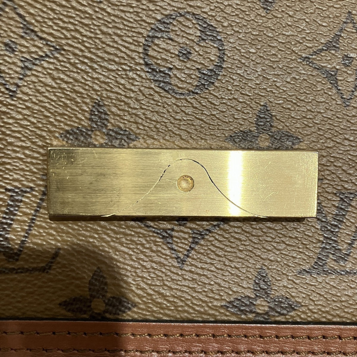 Louis Vuitton Monogram Reverse Brown Galle Monogram Reverse Monogram Reverse Shoulder Bag (Pre-Owned)