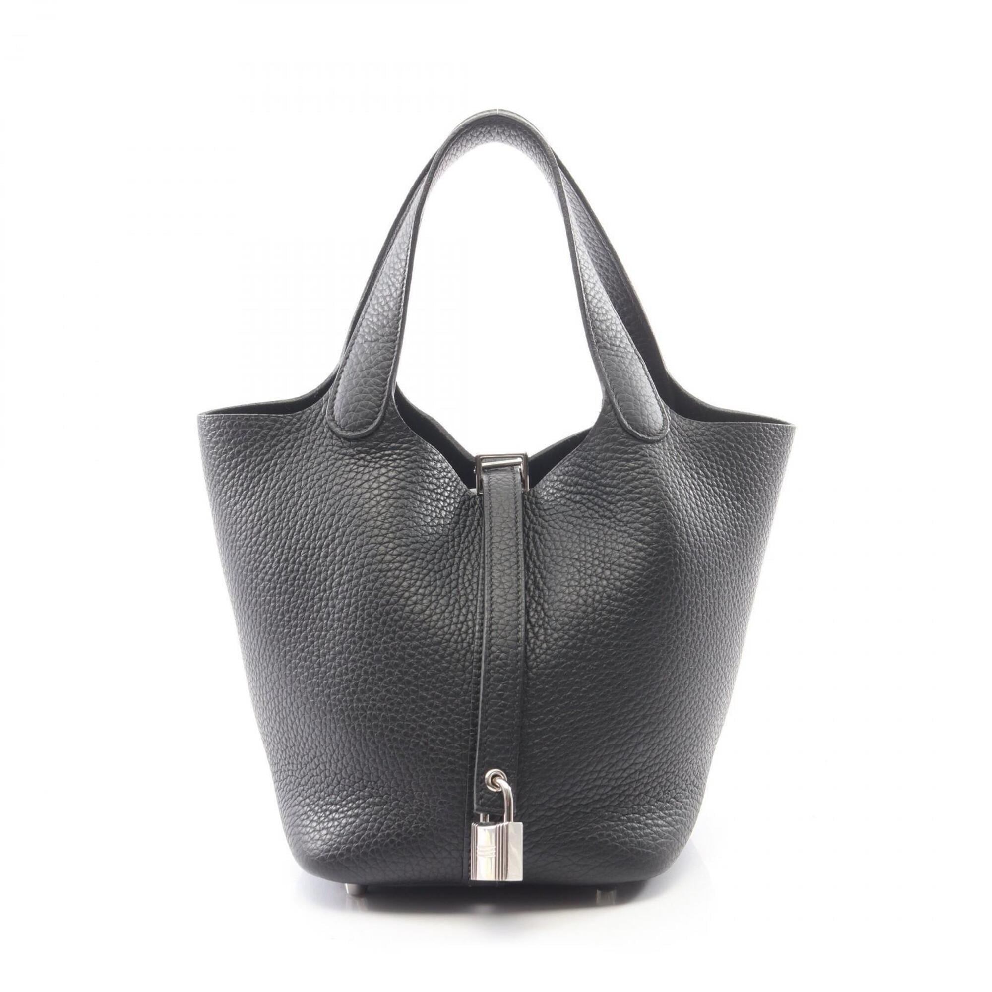 Hermes Black Taurillon Clemence Leather Leather Handbag (Pre-Owned)