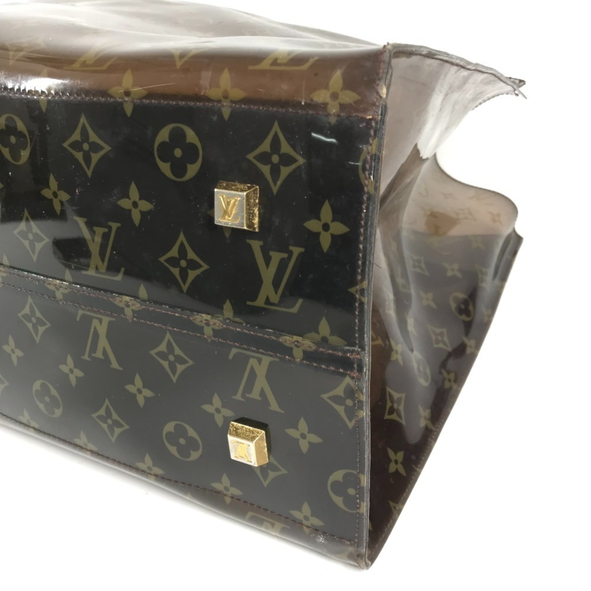 Louis Vuitton Brown Monogram Vinyl Monogram Handbag Pouch Shoulder Bag Tote Bag (Pre-Owned)