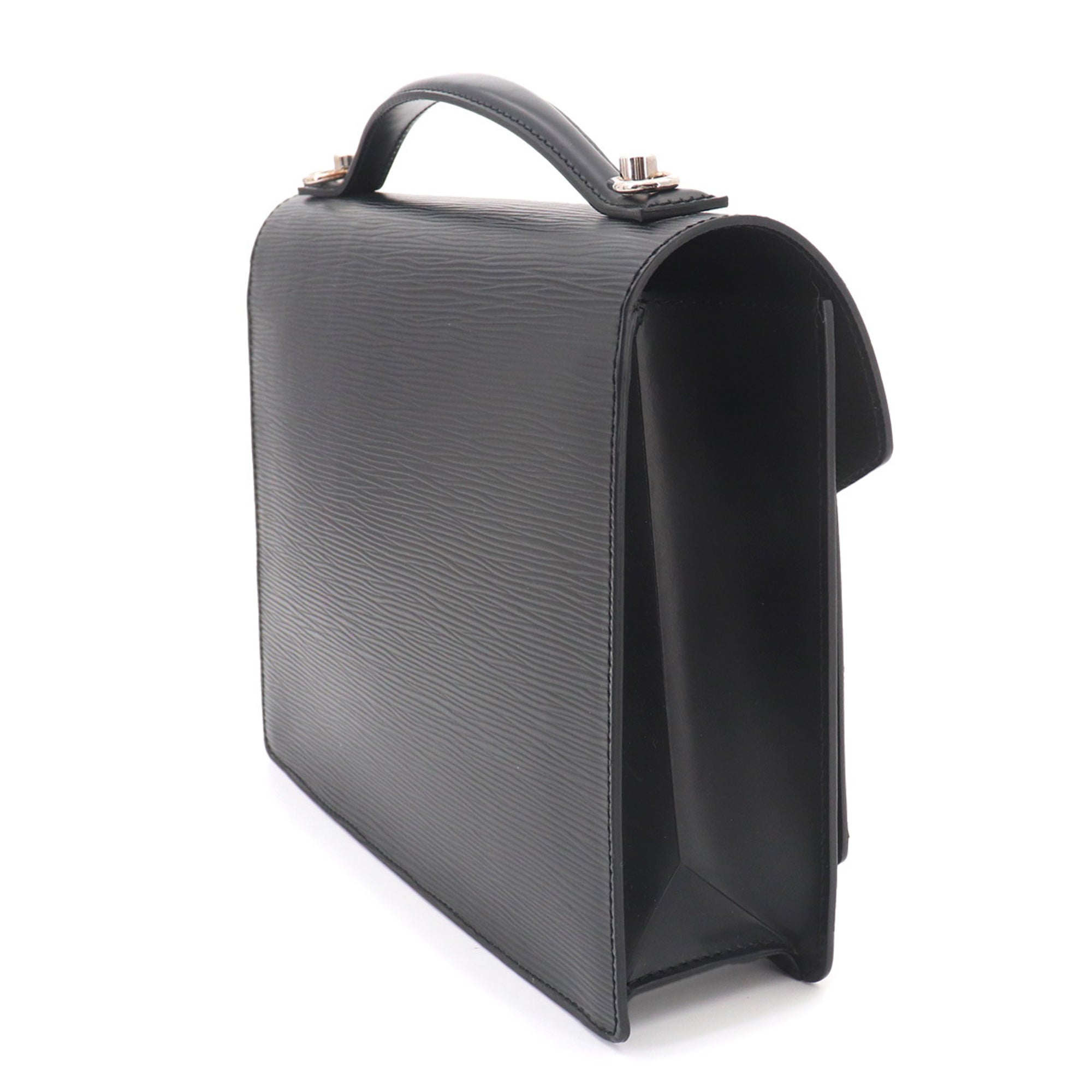 Louis Vuitton Black Noir Epi Leather Handbag (Pre-Owned)