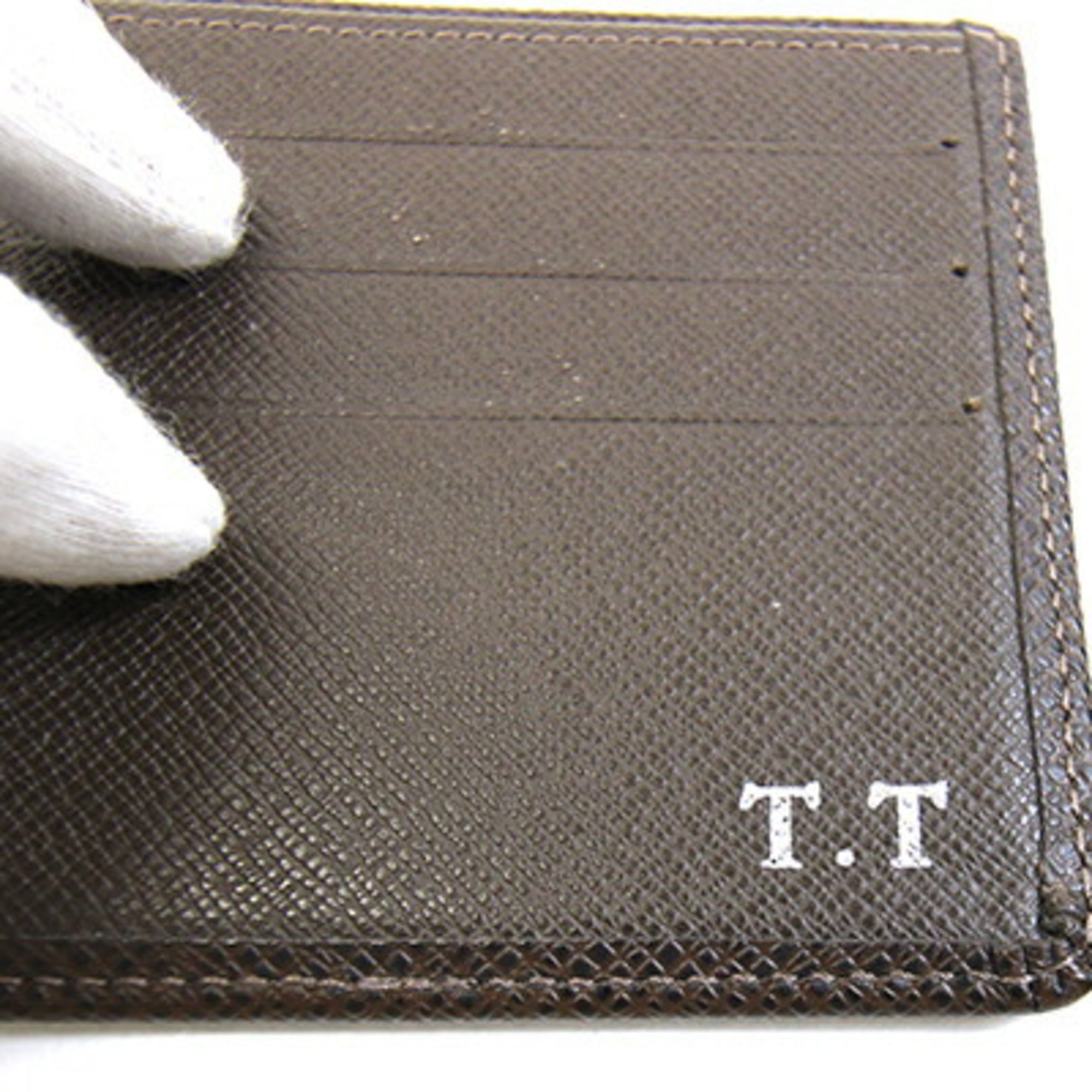 Louis Vuitton Taiga Grizzly Taiga Leather Bill Wallet (Bi-Fold) (Pre-Owned)