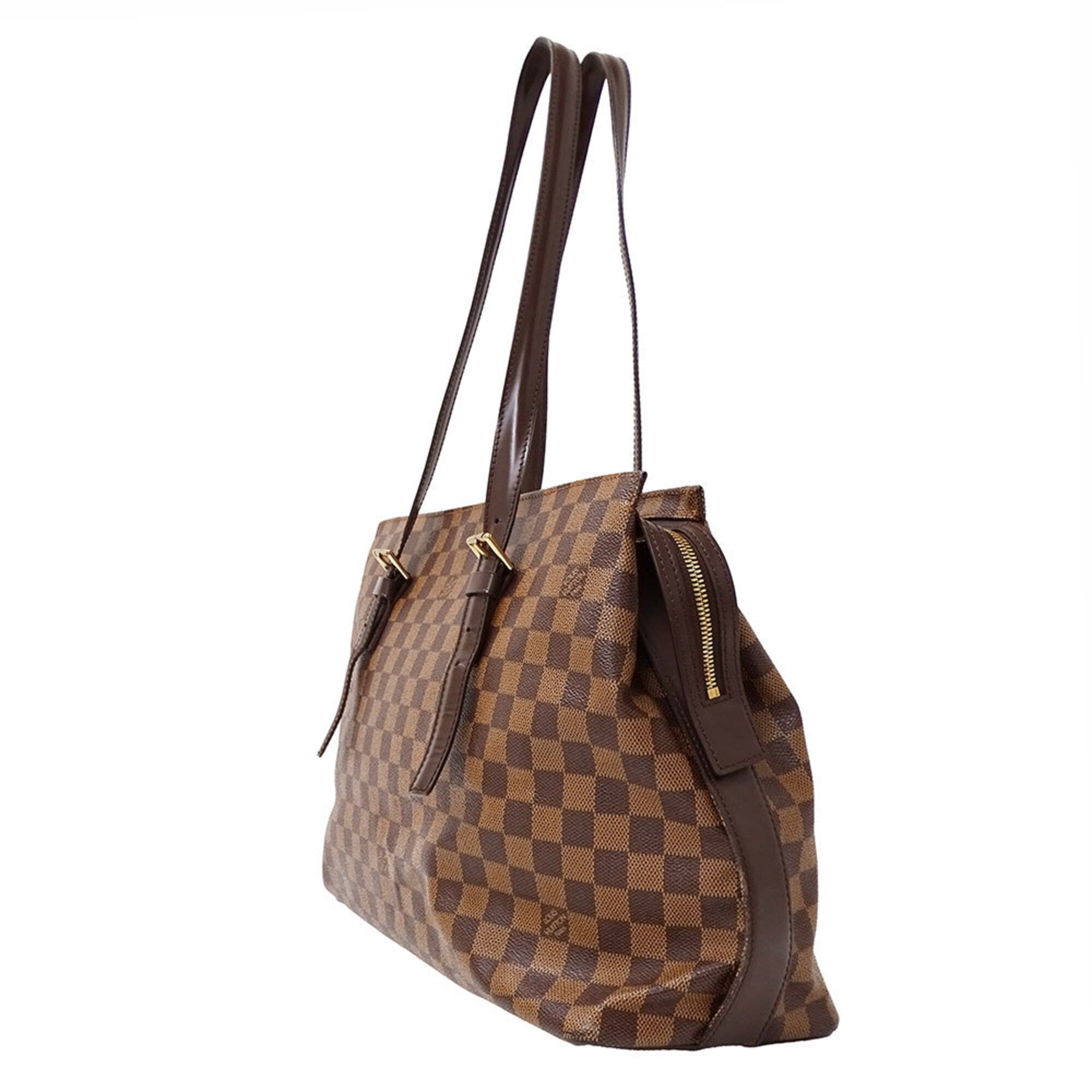 Louis Vuitton Brown Damier Canvas Handbag Tote Bag (Pre-Owned)