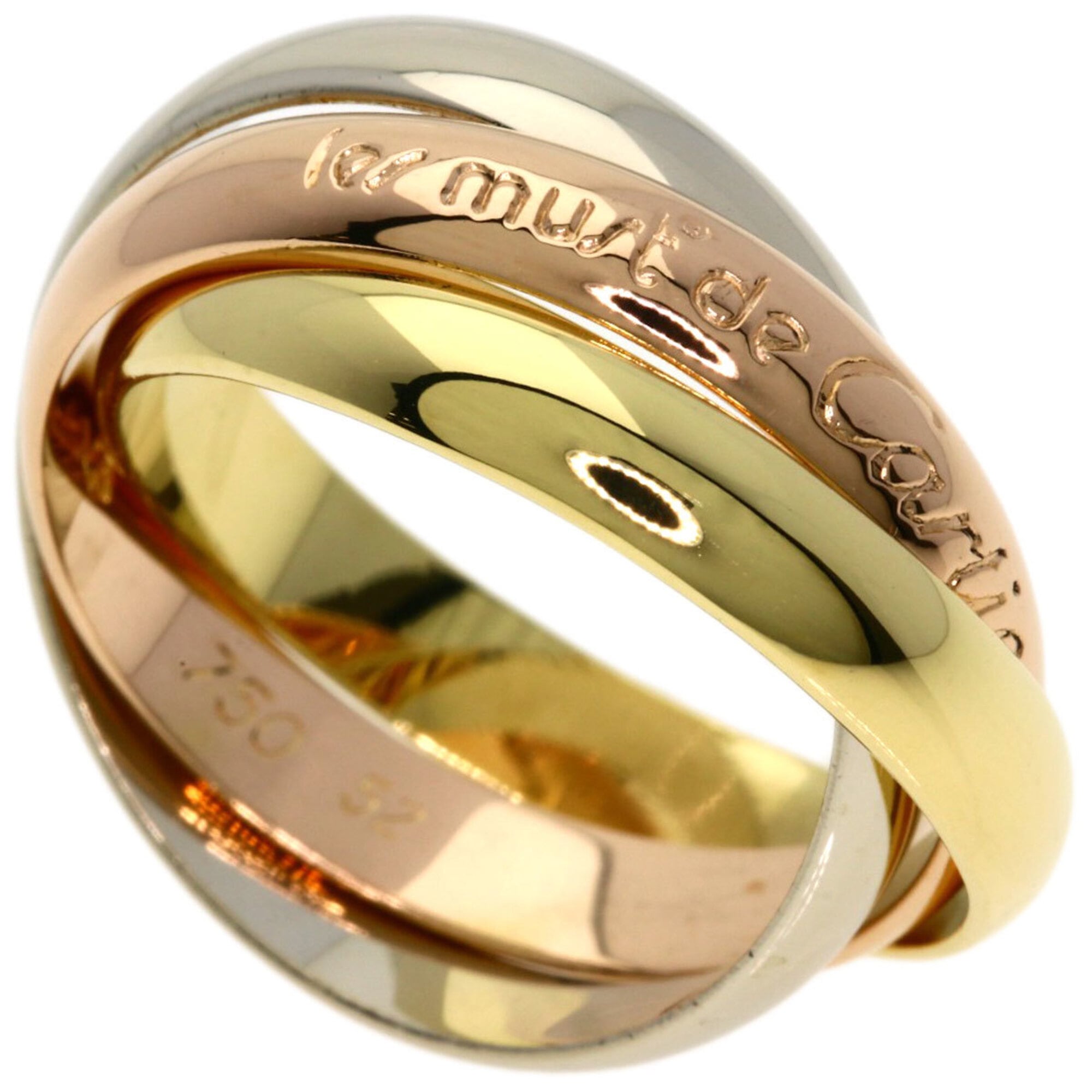 Cartier Yellow Gold (18K) Pink Gold (18K) White Gold (18K) Band Ring (Pre-Owned)