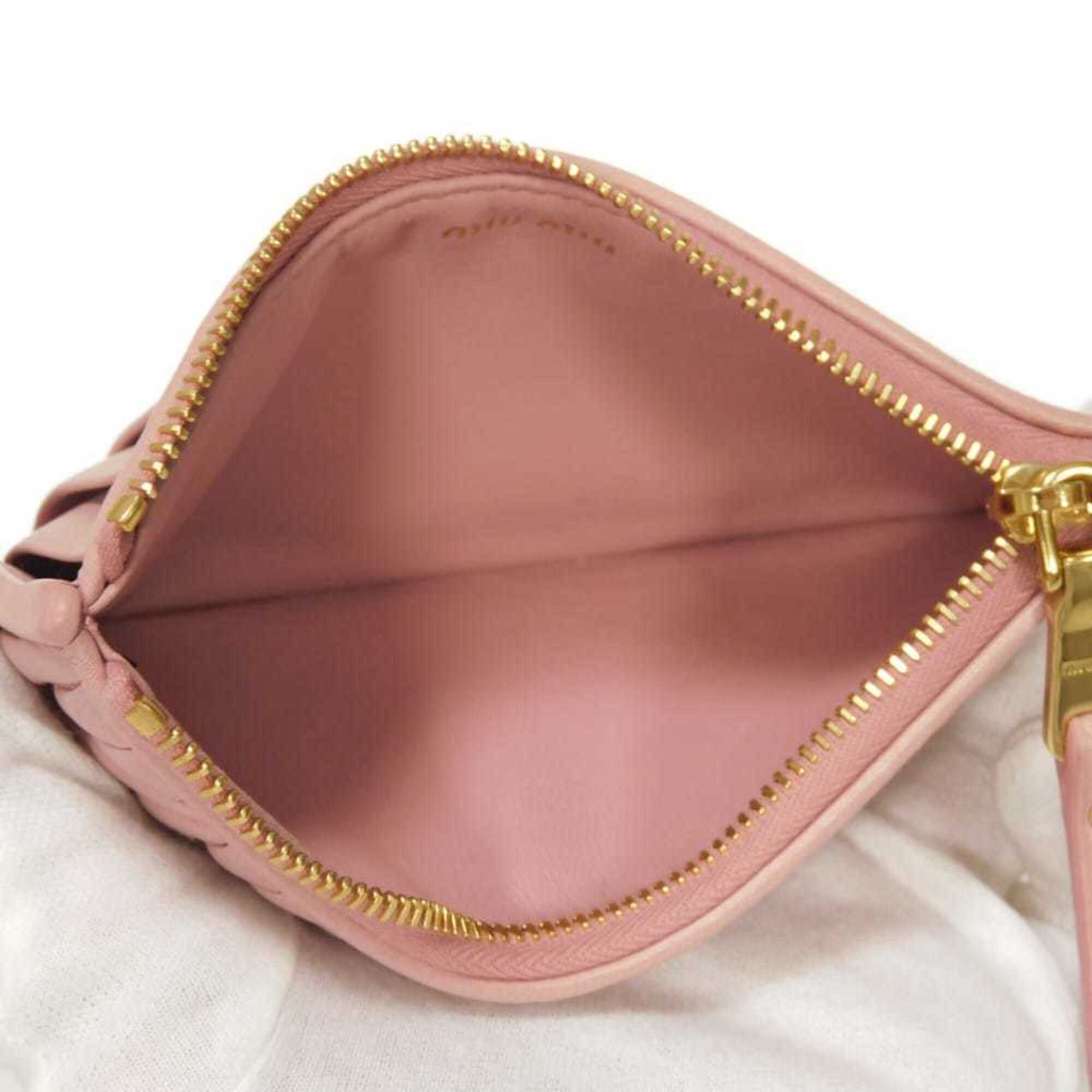 Miu Miu Pink Leather Coin Purse/Coin Case (Pre-Owned)