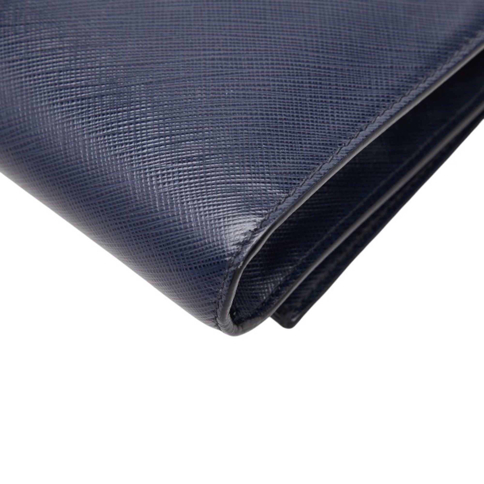 Salvatore Ferragamo Navy Leather Shoulder Bag (Pre-Owned)