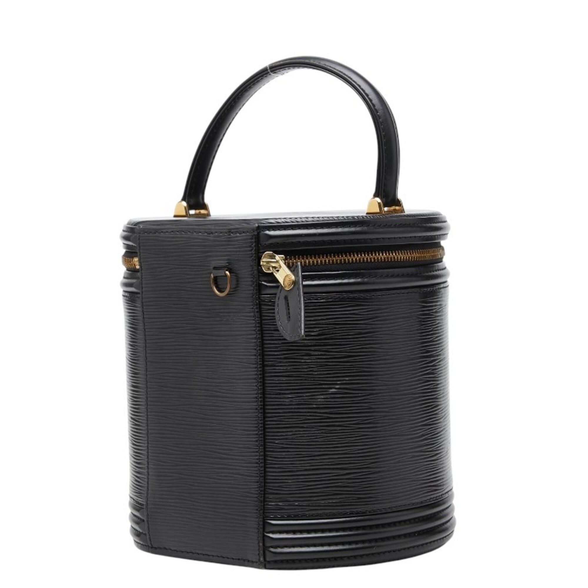 Louis Vuitton Black Noir Leather Handbag Vanity Bag (Pre-Owned)