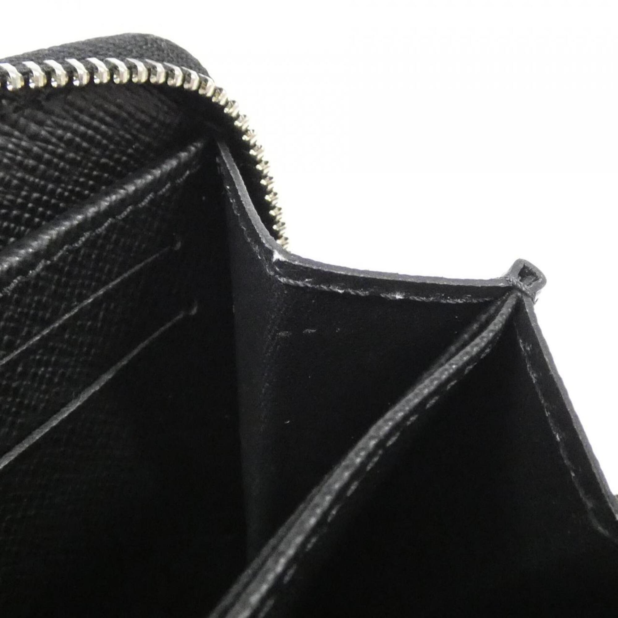 Louis Vuitton Black Leather Coin Purse/Coin Case (Pre-Owned)