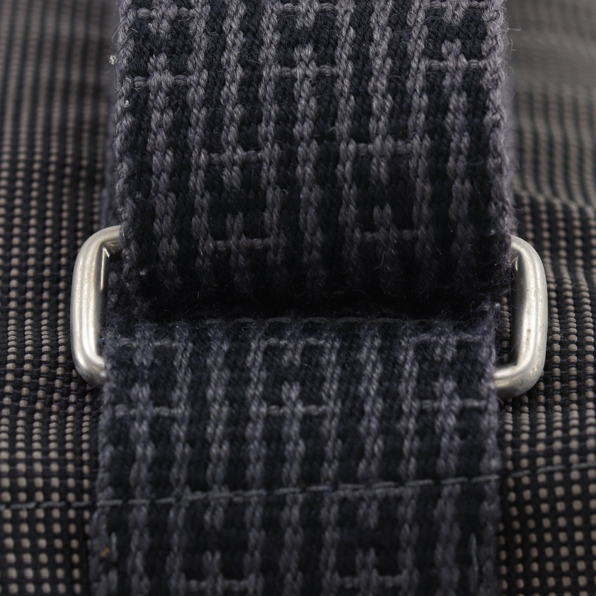 Hermes Gray Nylon Canvas Backpack (Pre-Owned)