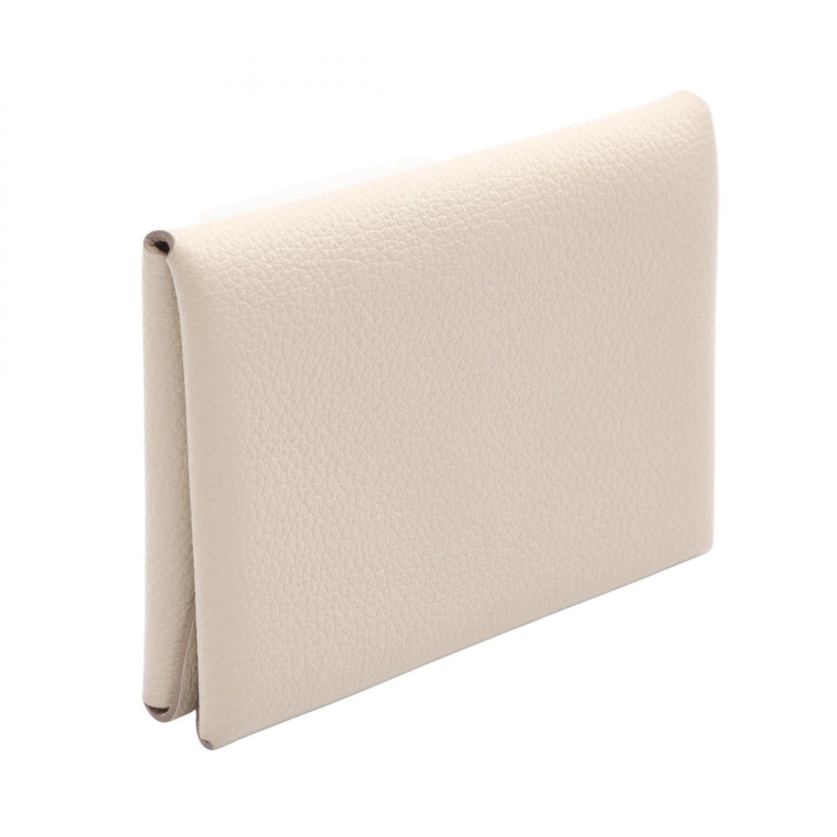 Hermes Ivory Evercalf Leather Coin Purse/Coin Case (Pre-Owned)