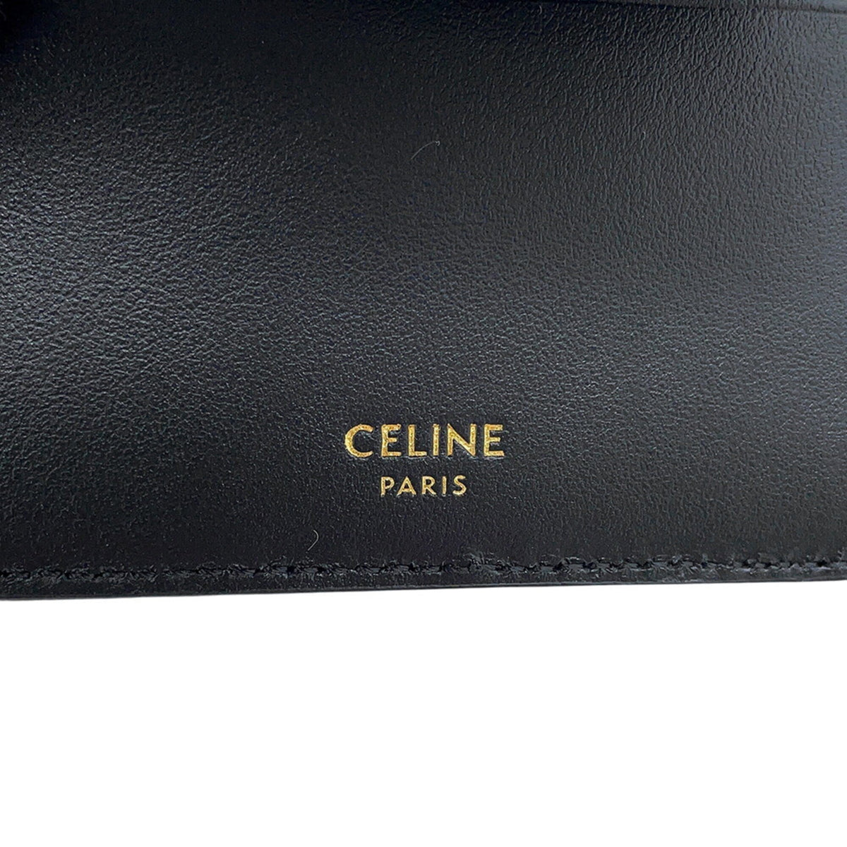 Celine Black Leather Wallet (Tri-Fold) (Pre-Owned)