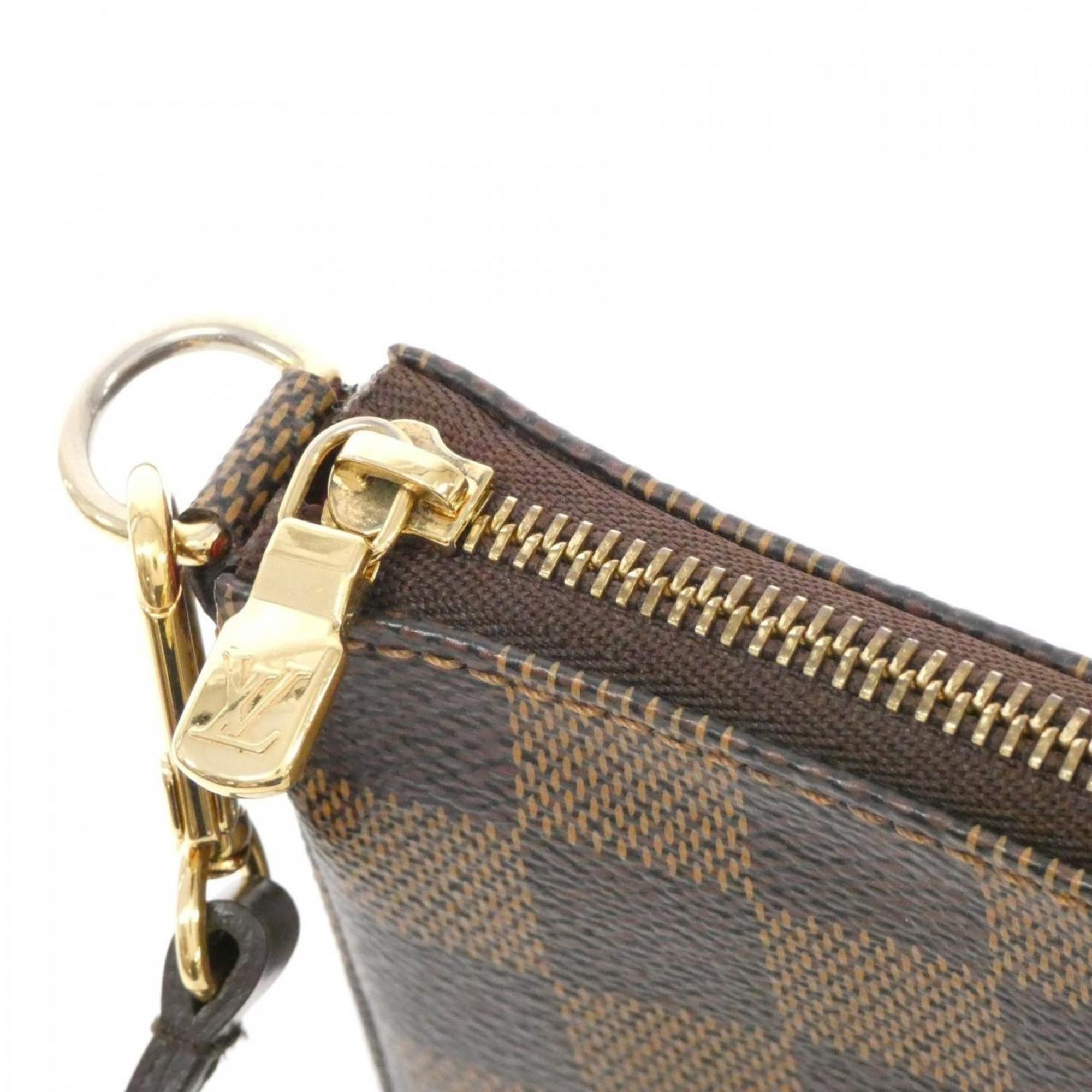 Louis Vuitton Damier Ebene Coated Canvas Pochette Pouch (Pre-Owned)
