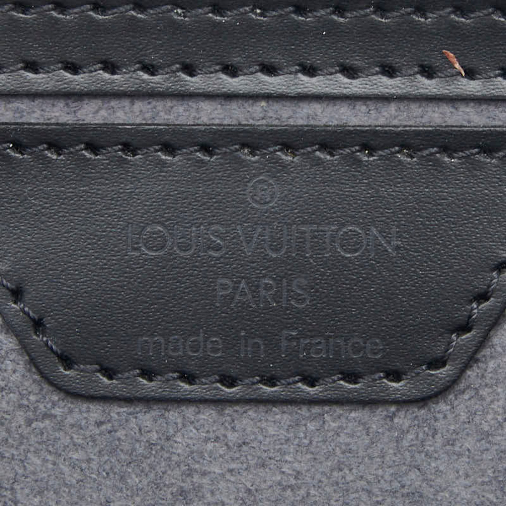Louis Vuitton Black Noir Leather Handbag Pouch (Pre-Owned)