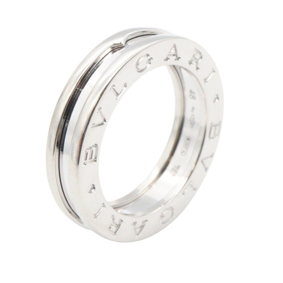 Bvlgari Silver White Gold (18K) Band Ring (Pre-Owned)