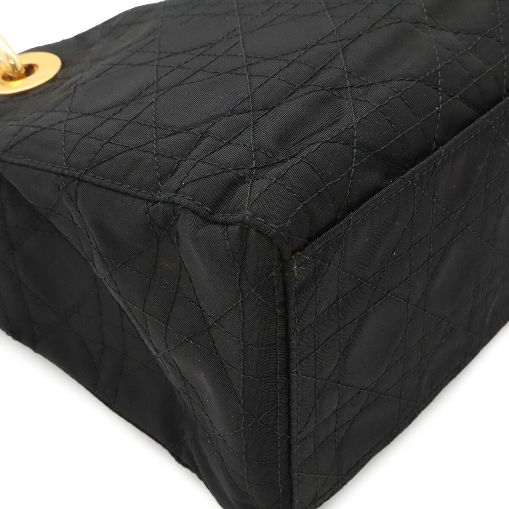 Christian Dior Black Nylon Handbag Tote Bag (Pre-Owned)
