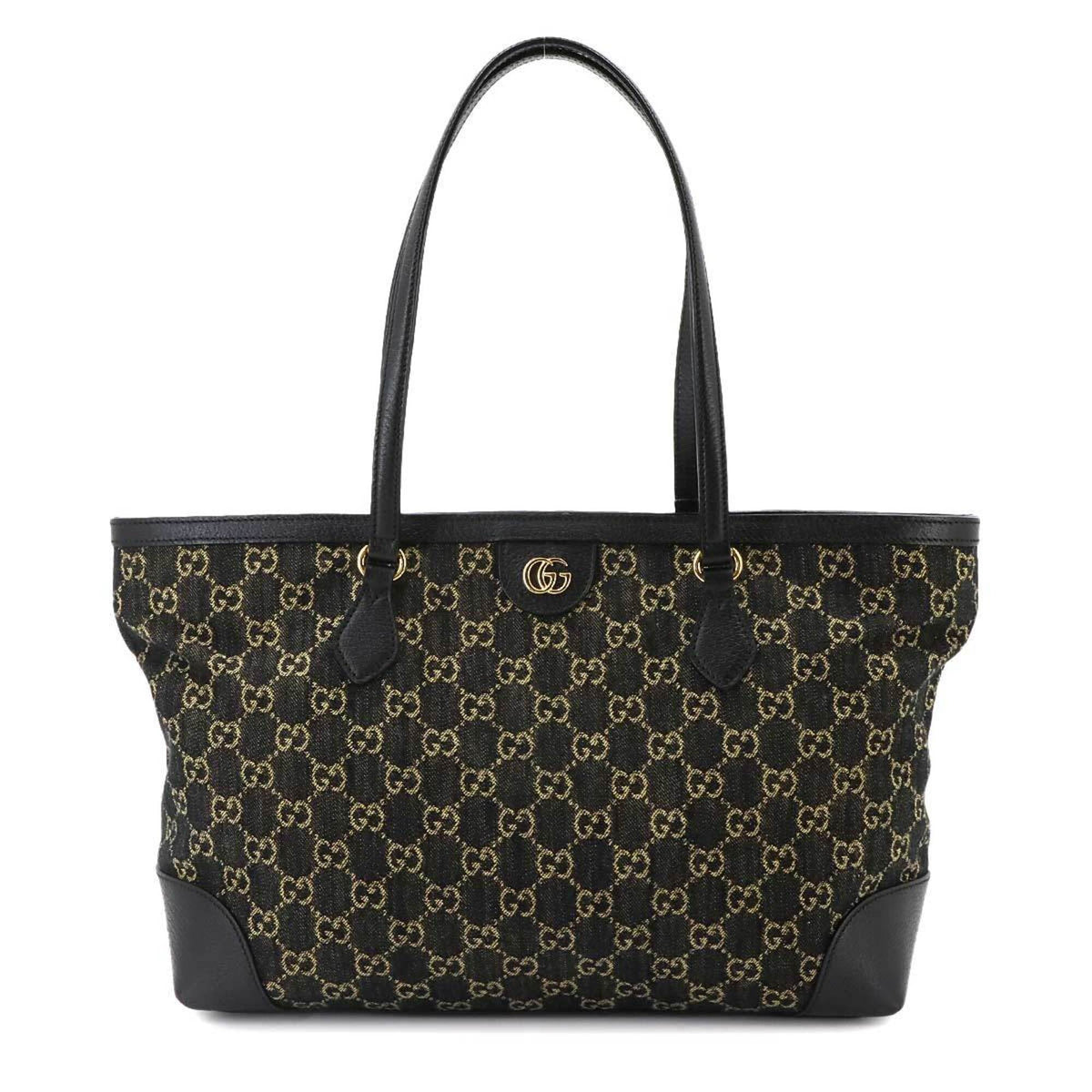 Gucci Ophidia Black Jacquard Handbag Tote Bag (Pre-Owned)