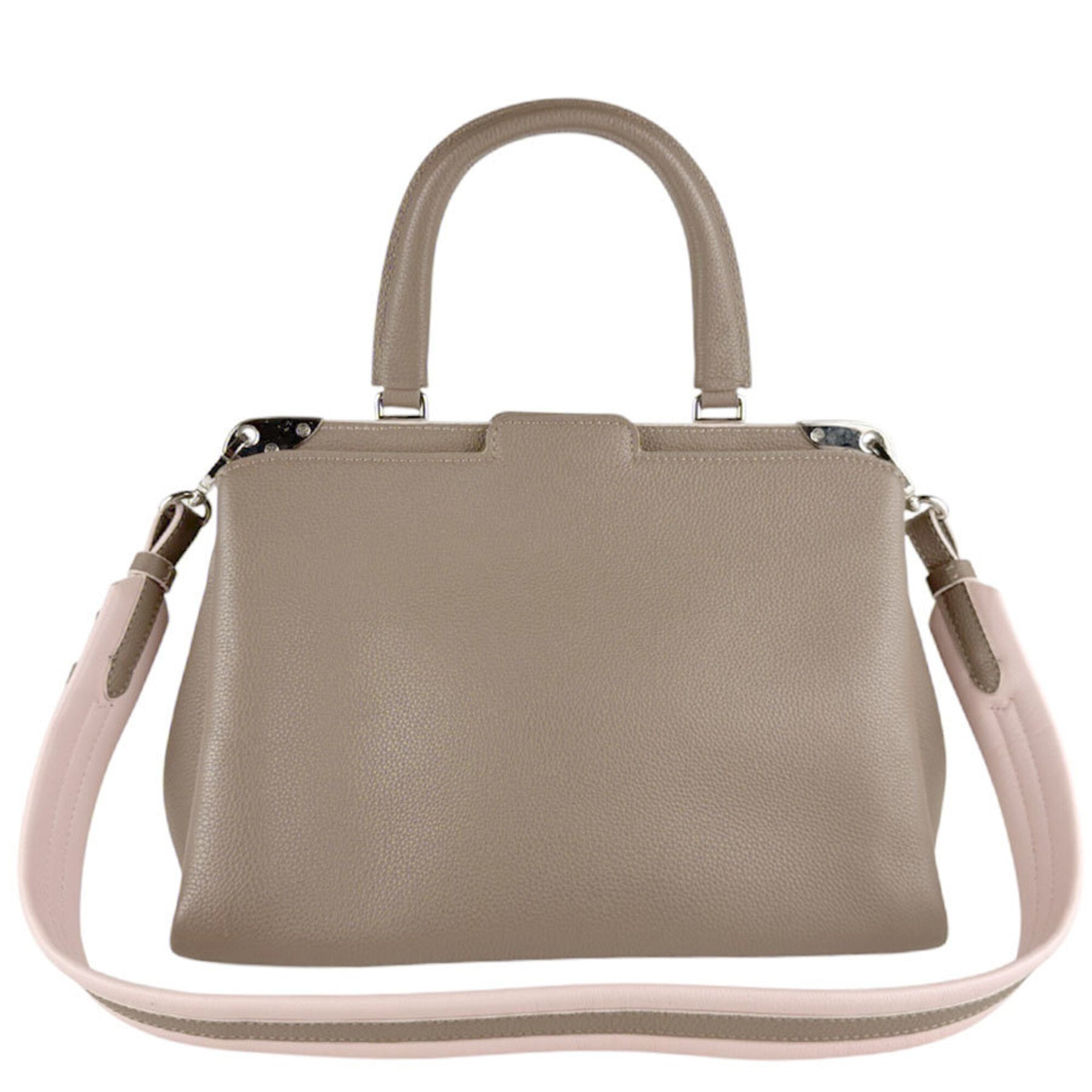 Louis Vuitton Grayish Pink Leather Handbag Shoulder Bag (Pre-Owned)