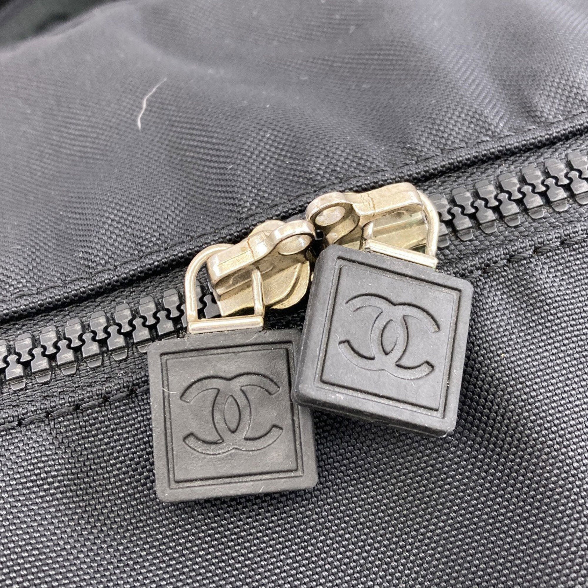 Chanel Sport Black Nylon Boston Bag (Pre-Owned)