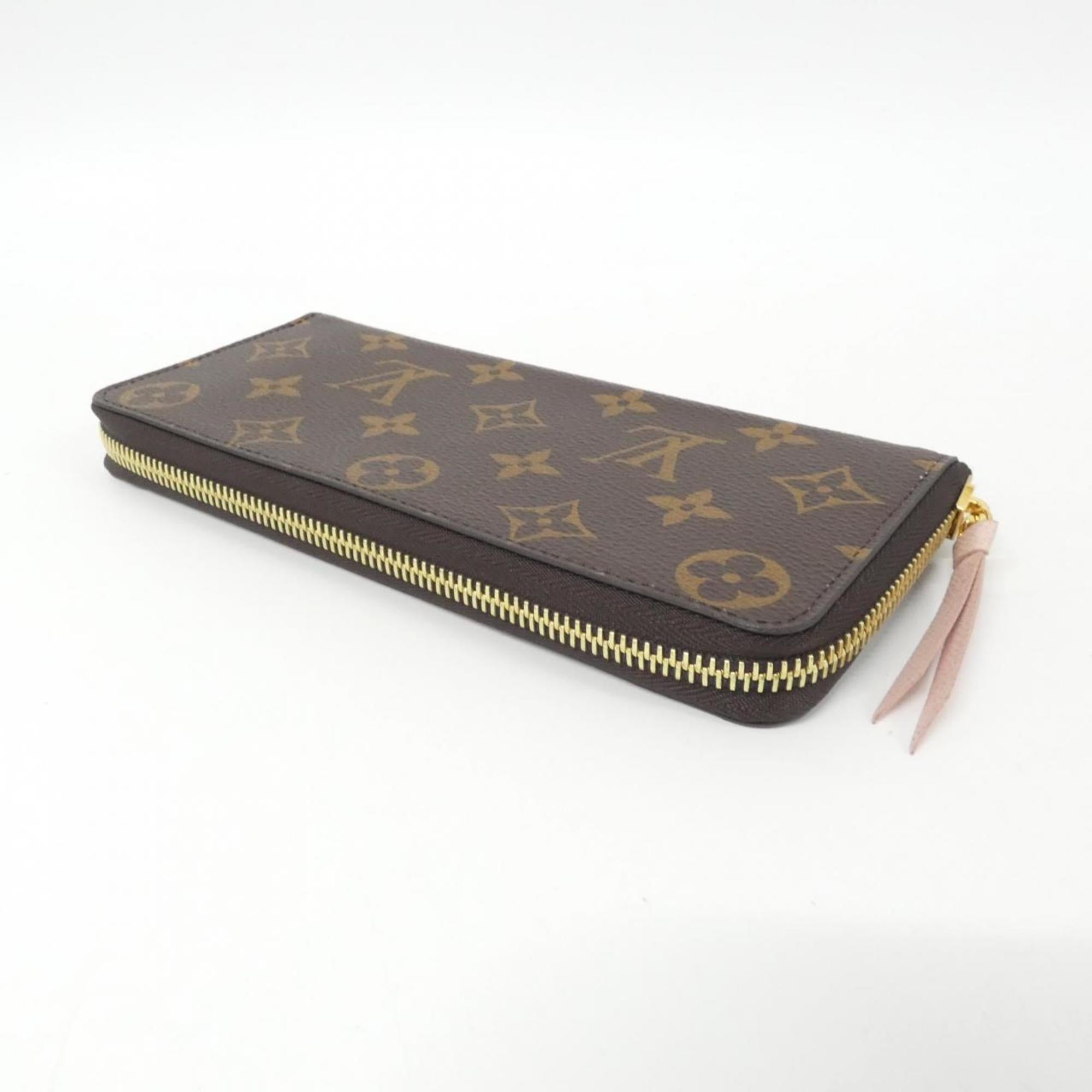 Louis Vuitton Marron Rose Ballerine Coated Canvas Long Wallet (Bi-Fold) (Pre-Owned)