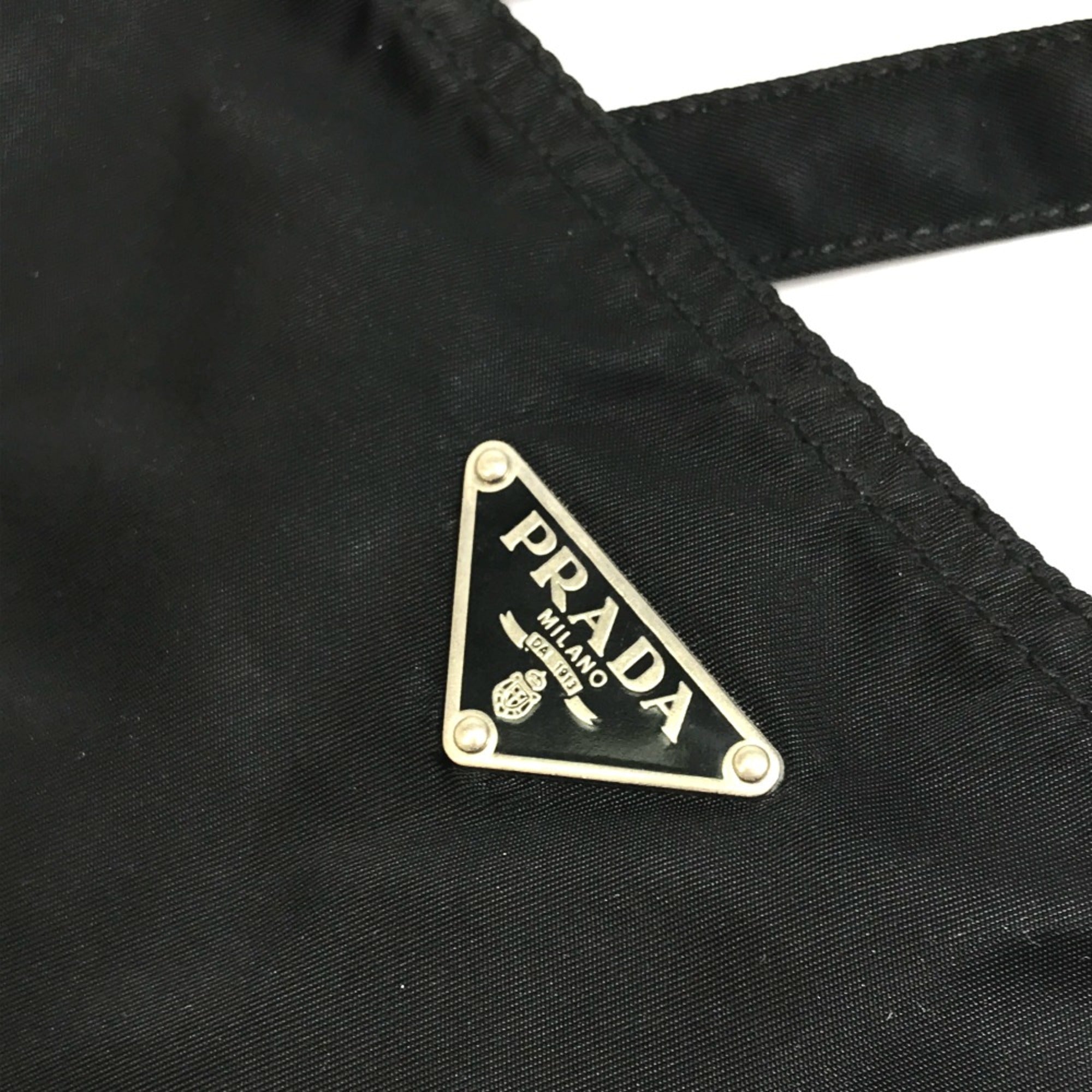Prada Black Cloth Tote Bag (Pre-Owned)