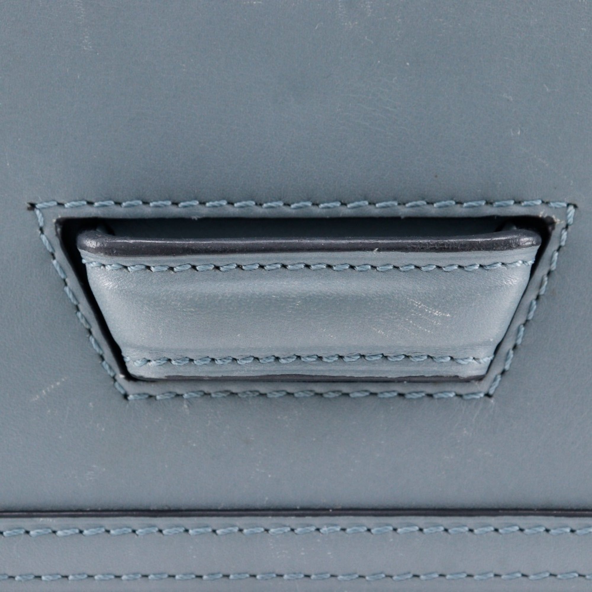 Loewe Light Blue Stone Blue Leather Shoulder Bag (Pre-Owned)
