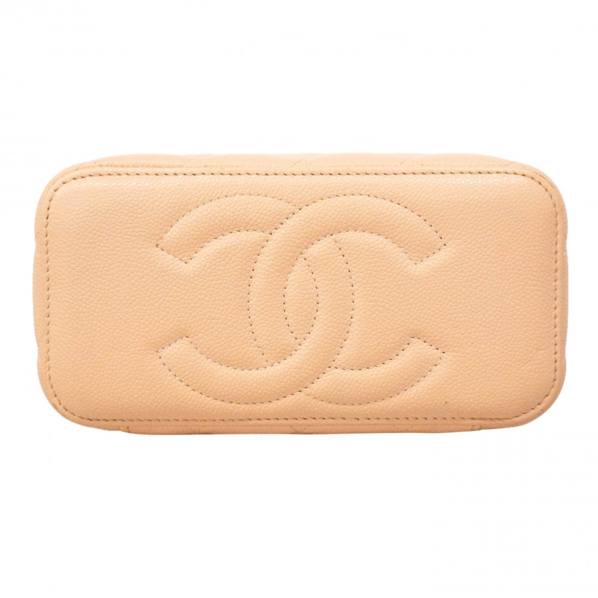 Chanel Pink Grained Calfskin Vanity Bag (Pre-Owned)