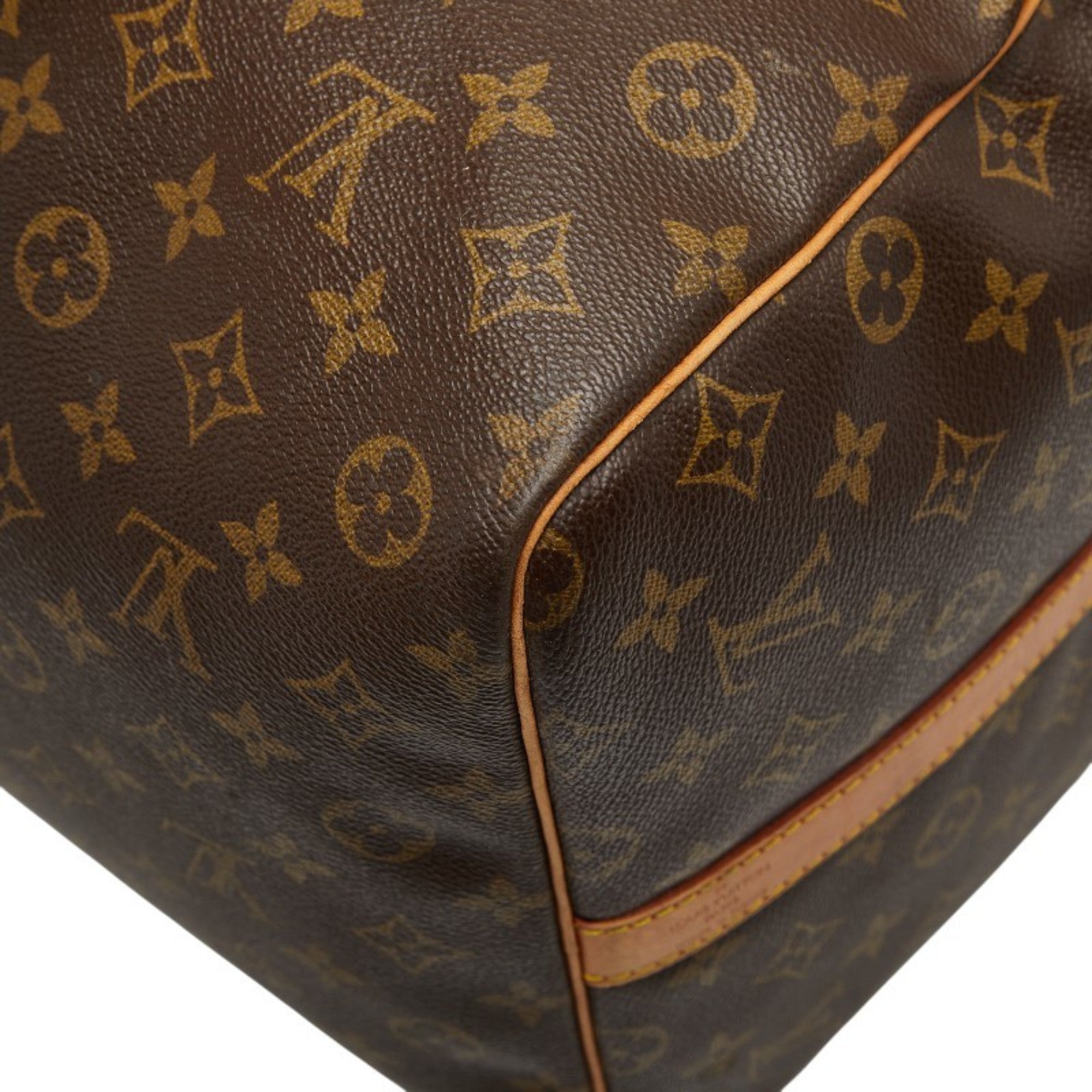 Louis Vuitton Brown Pvc Leather Boston Bag Shoulder Bag (Pre-Owned)