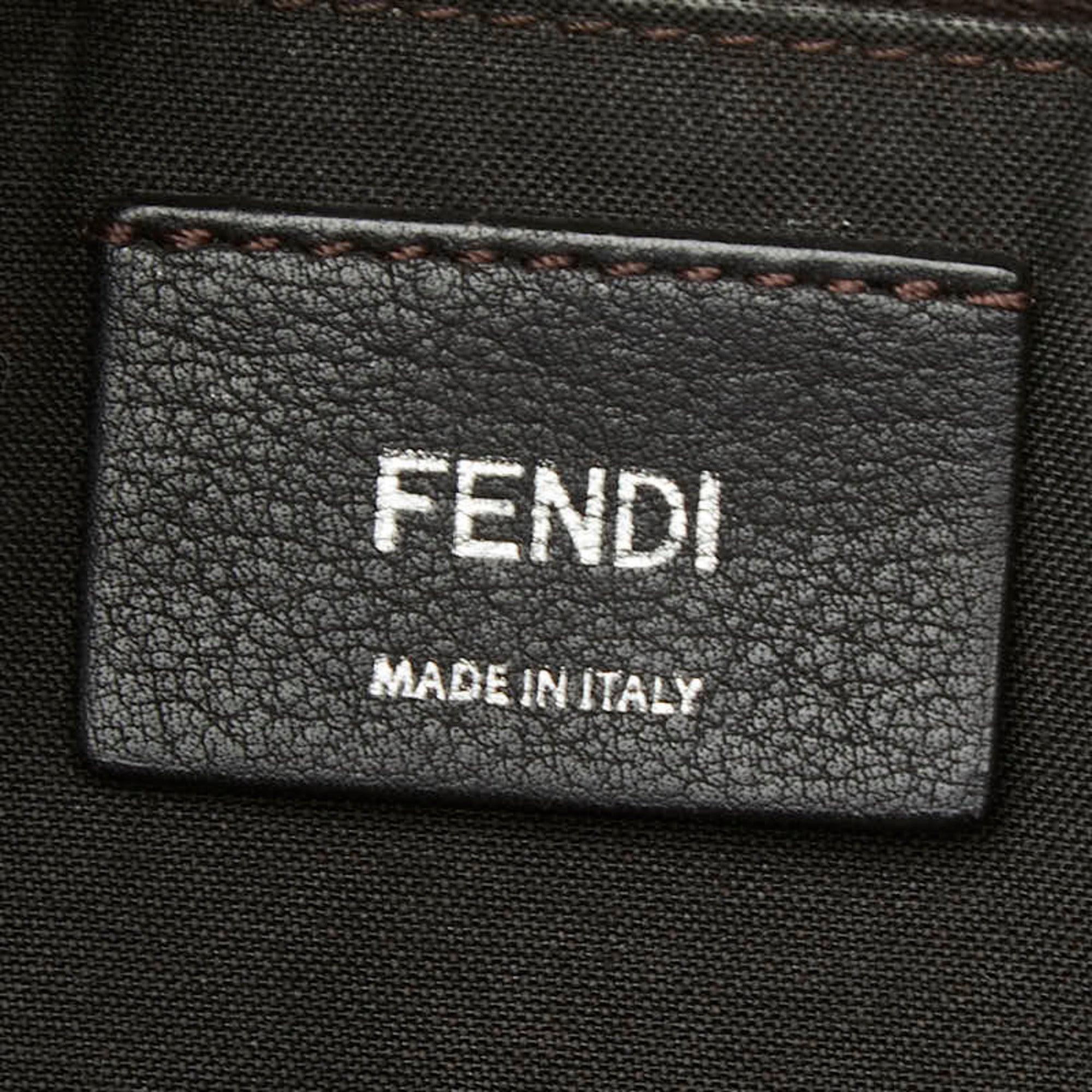 Fendi Pink Leather Handbag Shoulder Bag (Pre-Owned)