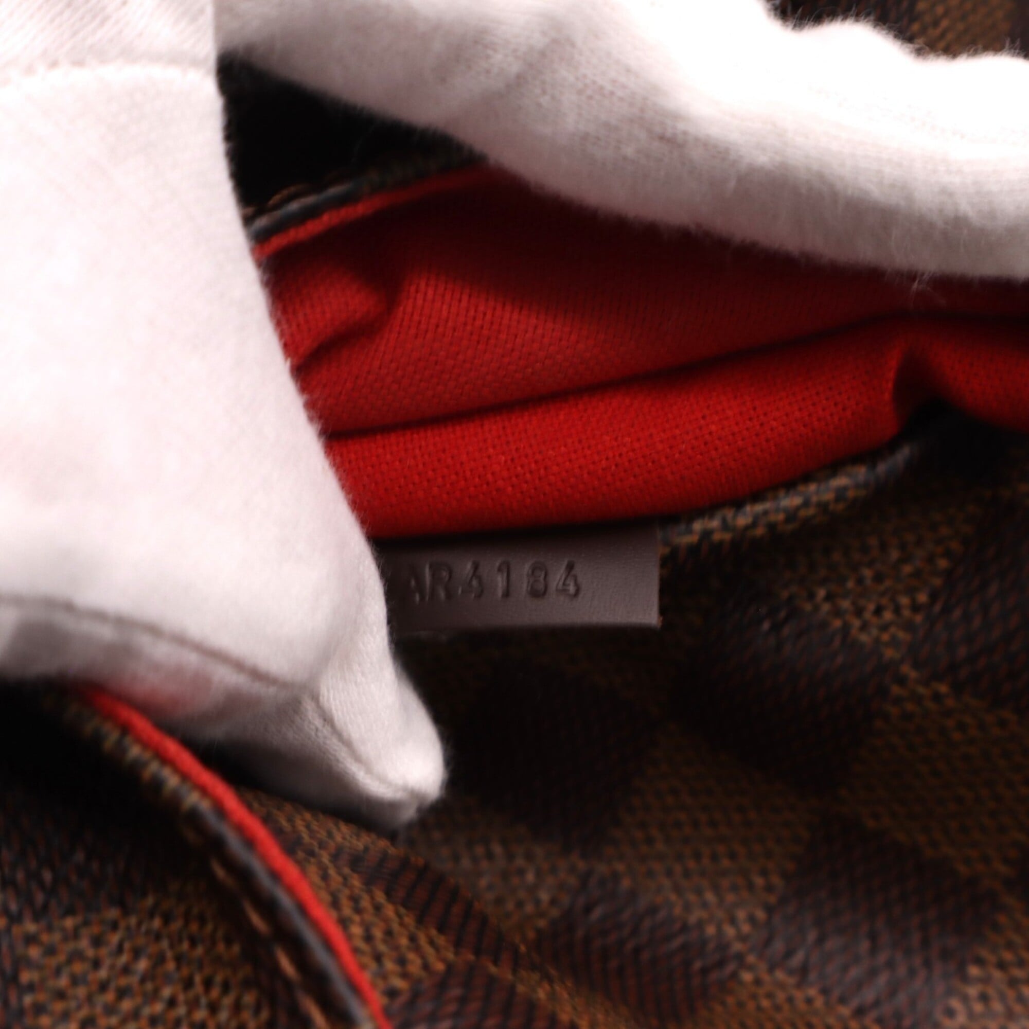 Louis Vuitton Beige Brown Coated Canvas Leather Handbag (Pre-Owned)