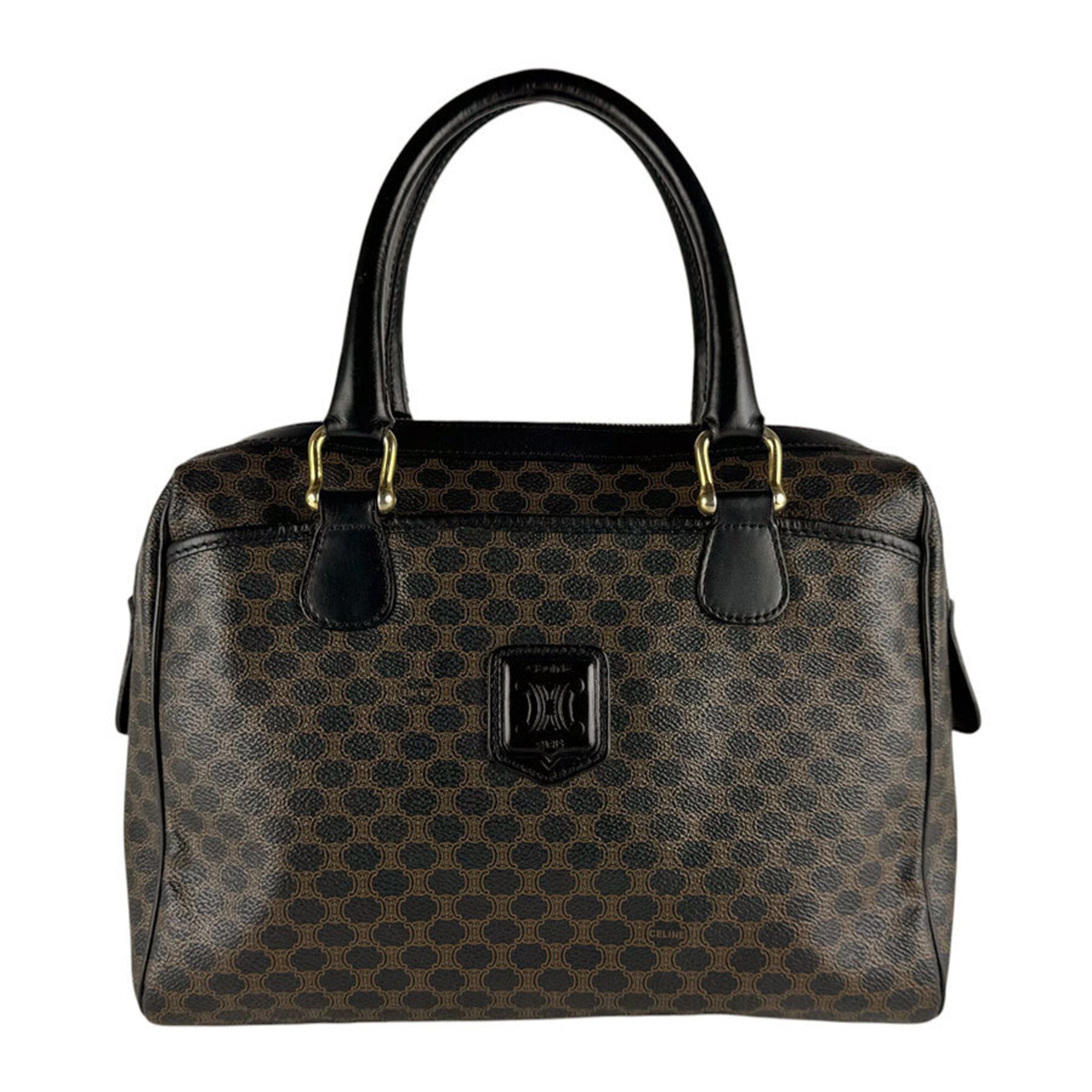 Celine Black Coated Canvas Handbag (Pre-Owned)