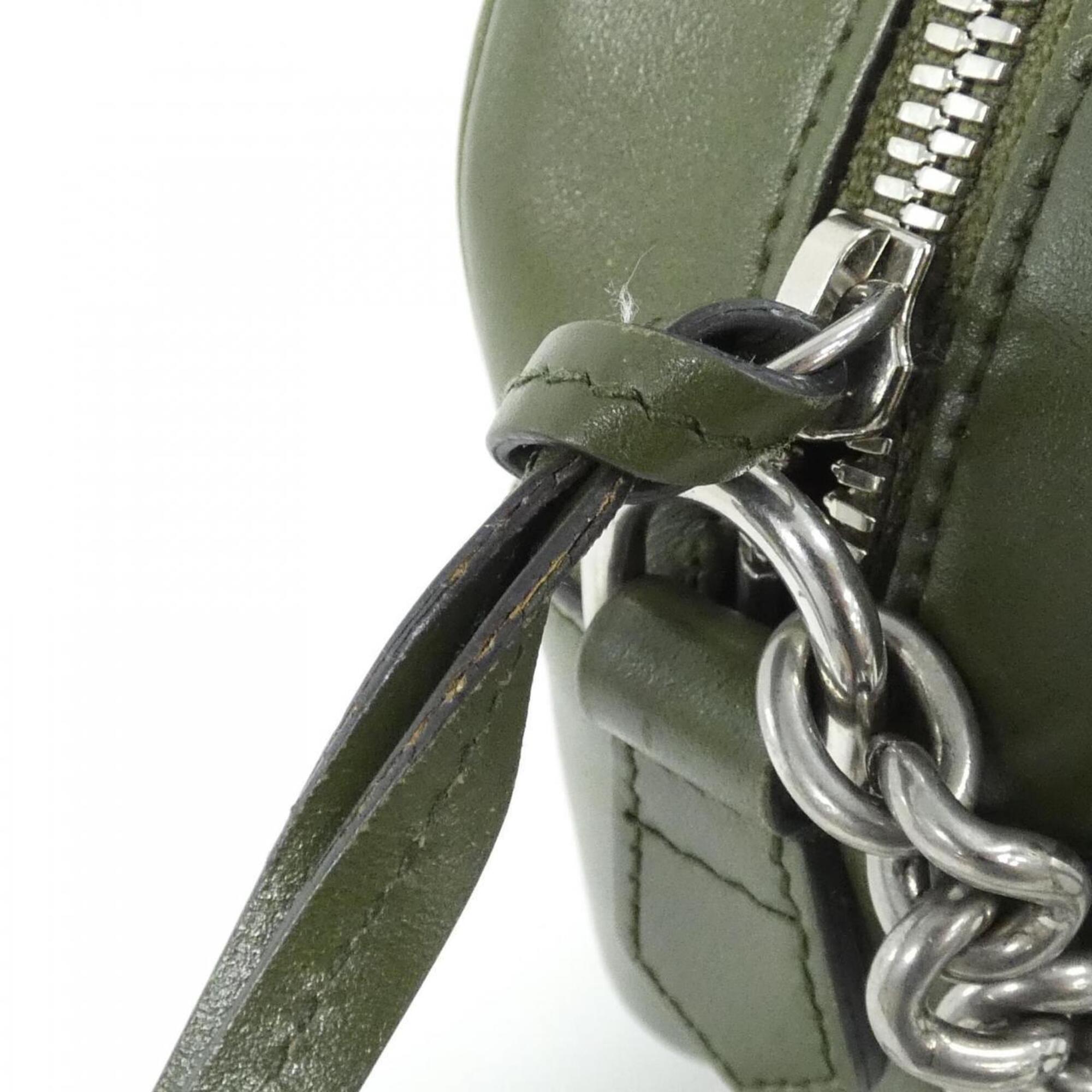 Gucci Green Leather Shoulder Bag (Pre-Owned)