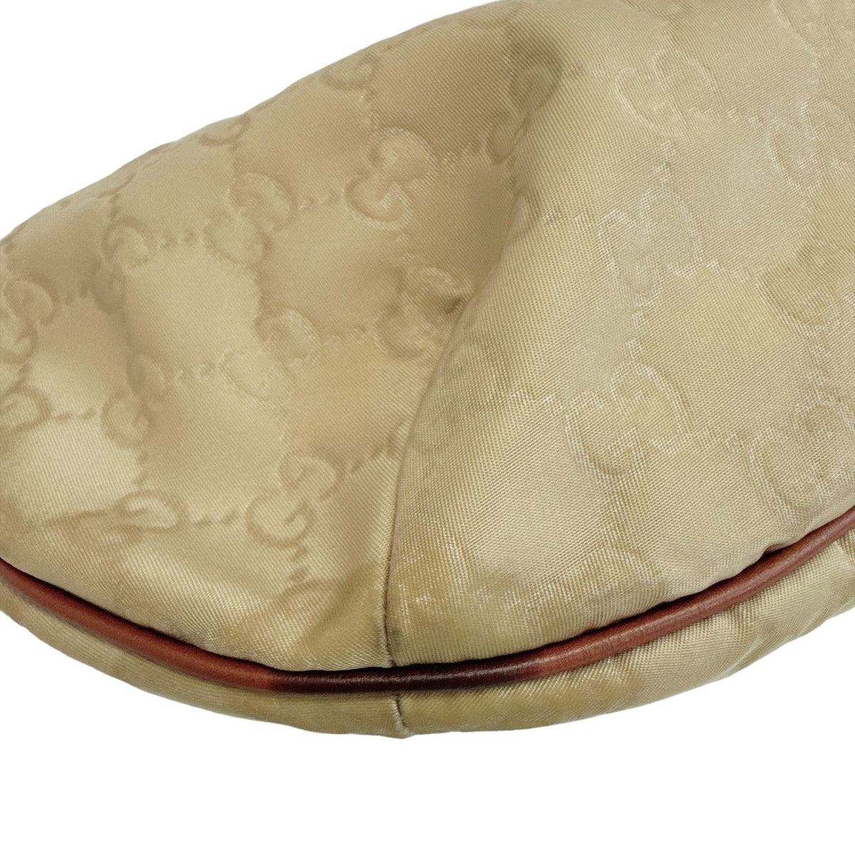 Gucci Beige Nylon Handbag Shoulder Bag (Pre-Owned)