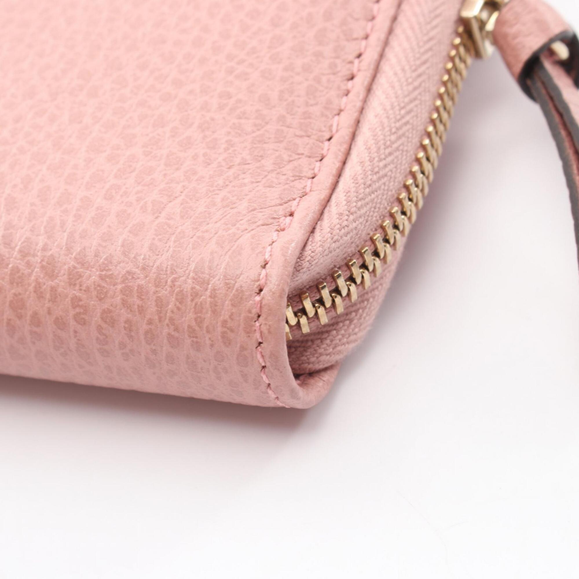Gucci Pink Leather Wallet (Bi-Fold) (Pre-Owned)