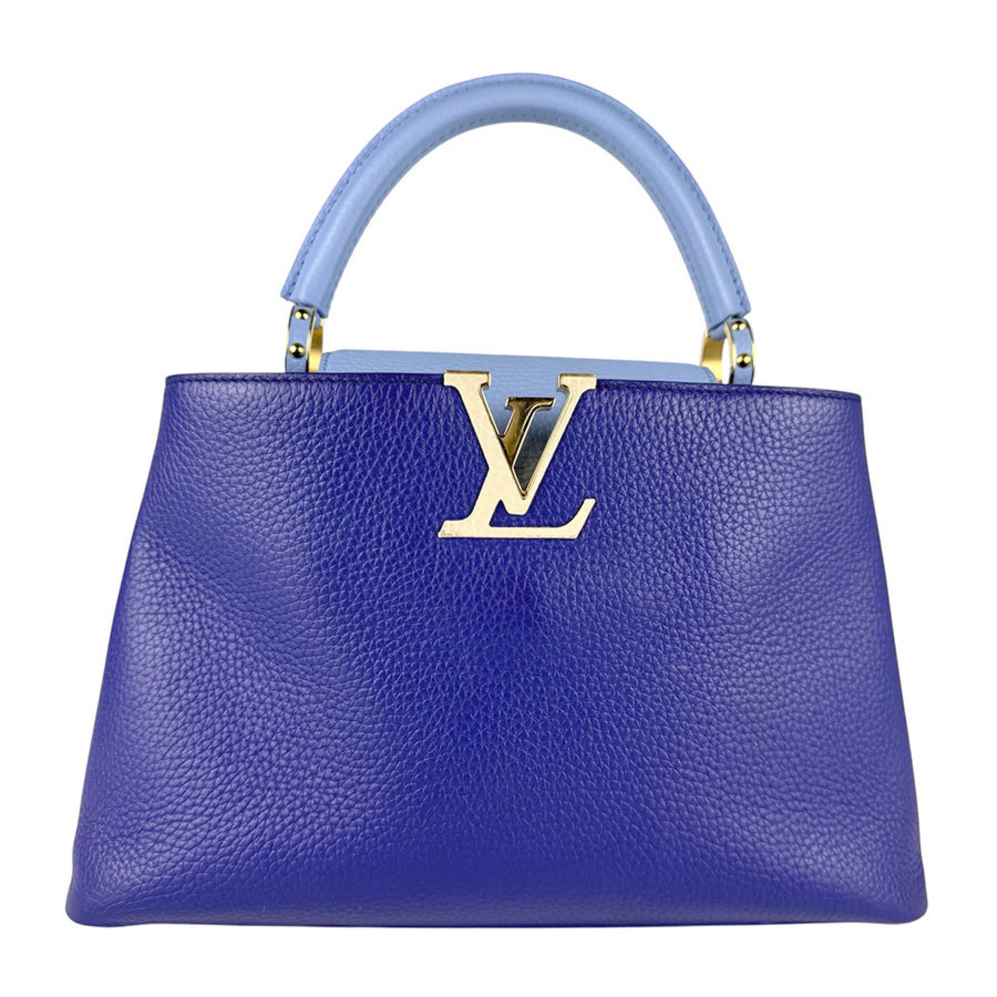 Louis Vuitton Blue Leather Handbag Shoulder Bag (Pre-Owned)