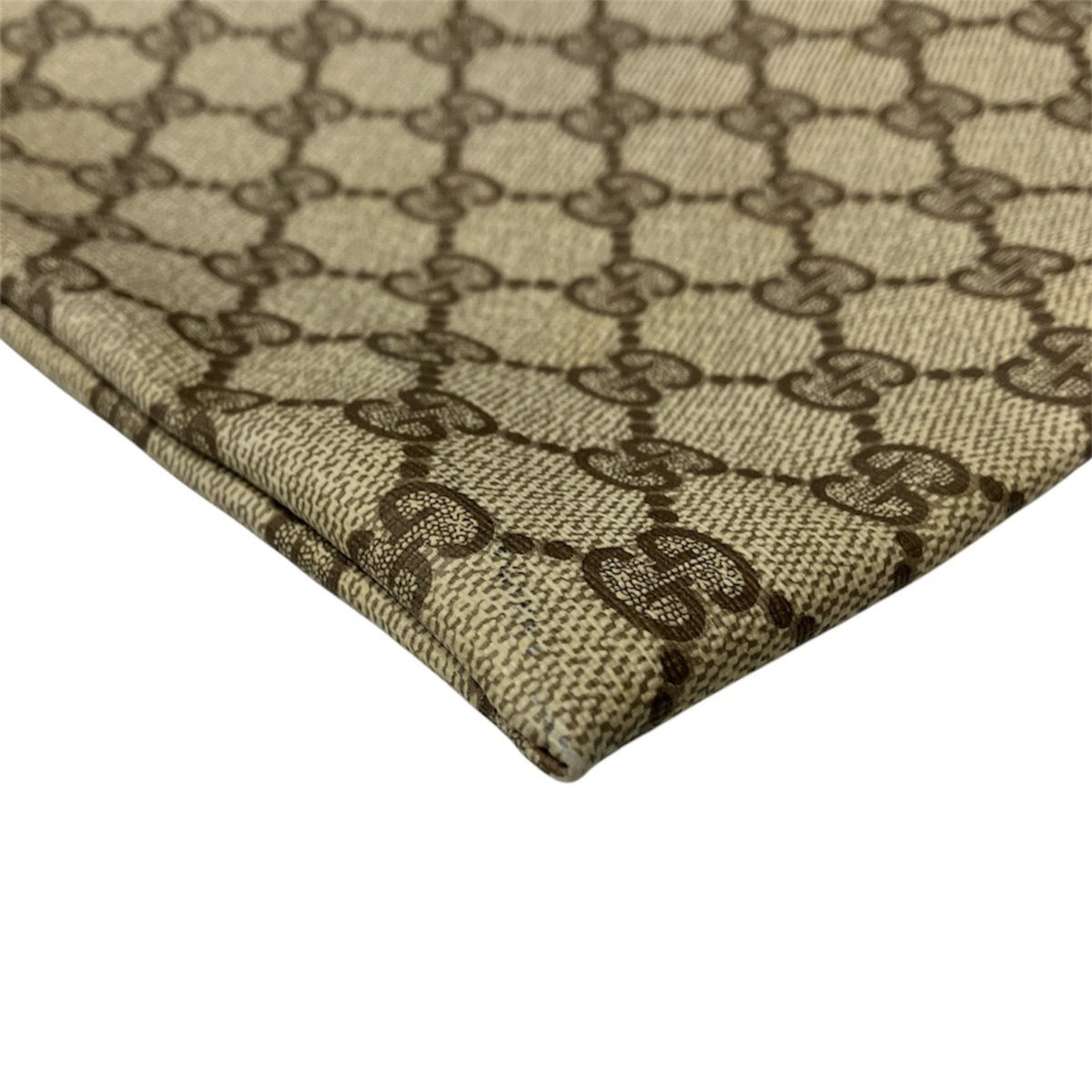 Gucci Beige Pvc Handbag Pouch (Pre-Owned)