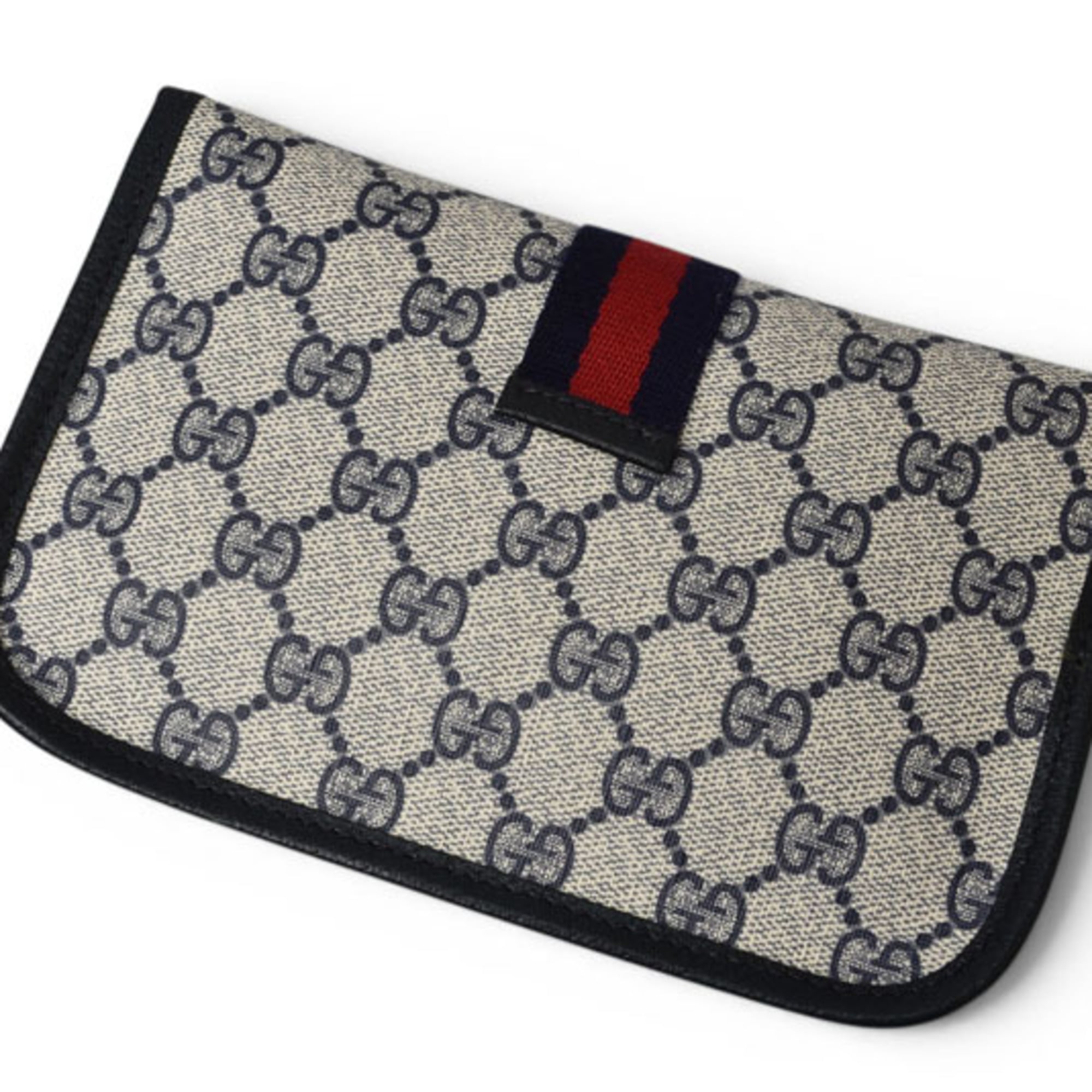 Gucci Gg Plus Beige Blue Gg Plus Pouch (Pre-Owned)