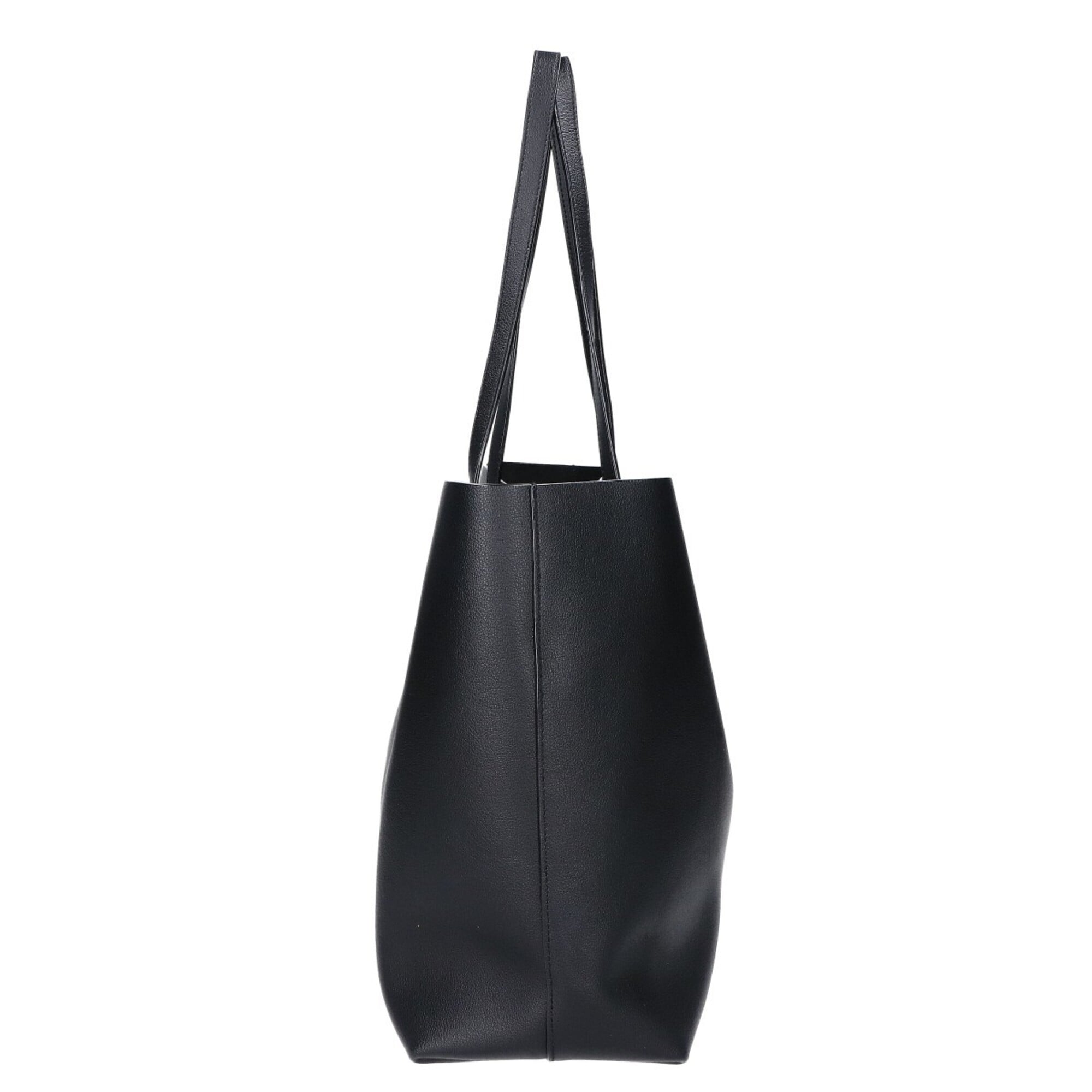 Saint Laurent Black Leather Shopping Bag Tote Bag (Pre-Owned)