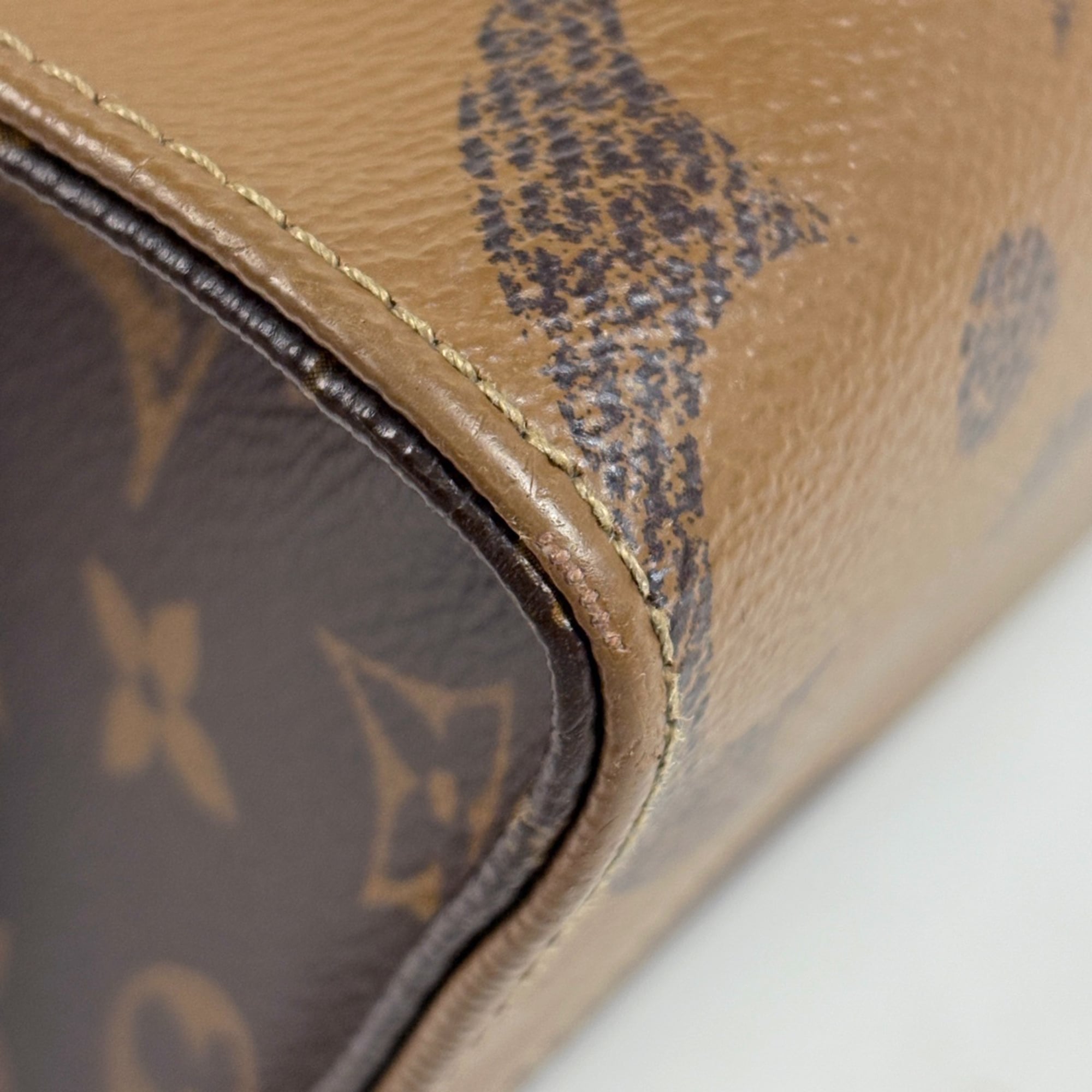 Louis Vuitton Brown Monogram Reverse Shoulder Bag Tote Bag (Pre-Owned)