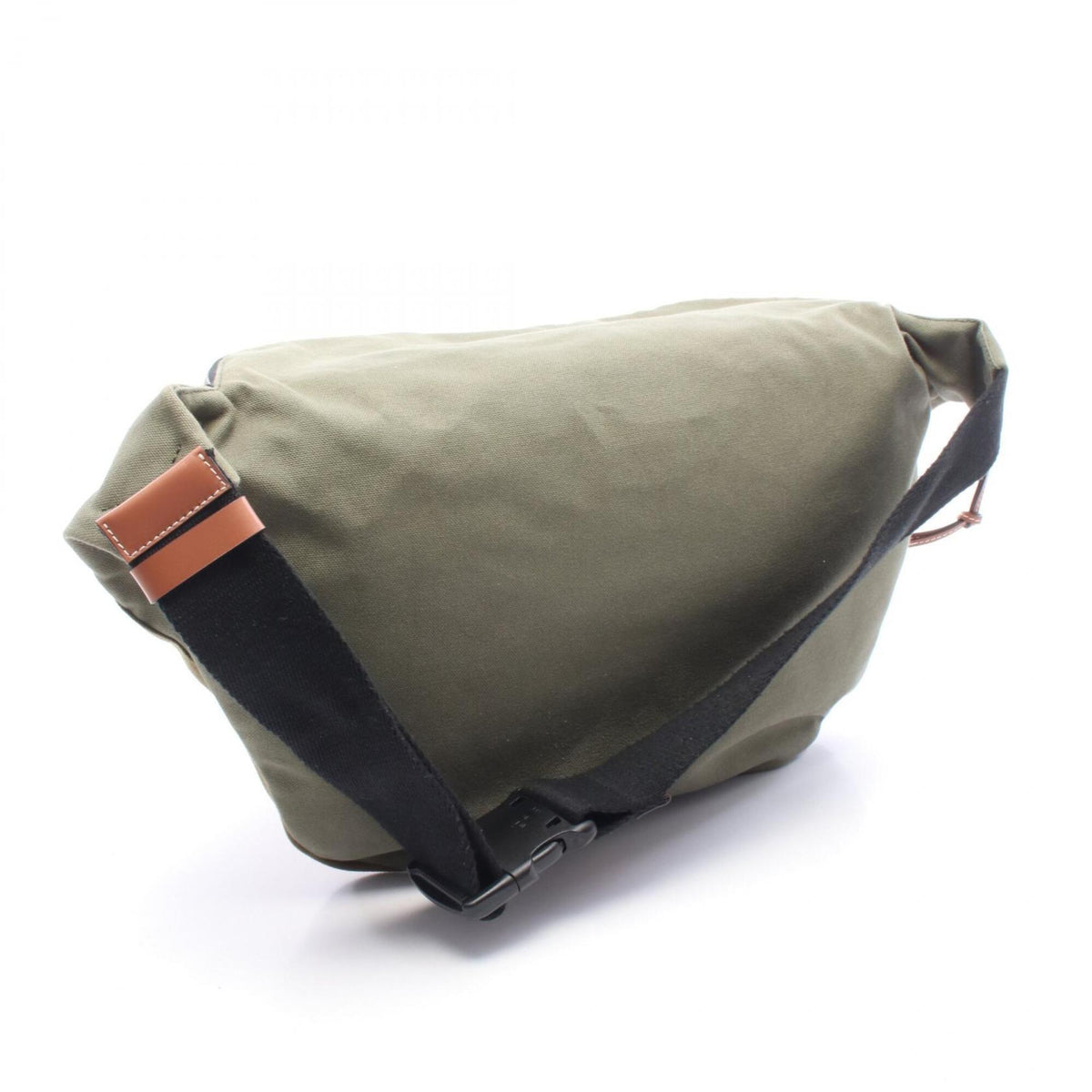 Loewe Brown Khaki Canvas Leather Backpack Fanny Pack (Pre-Owned)