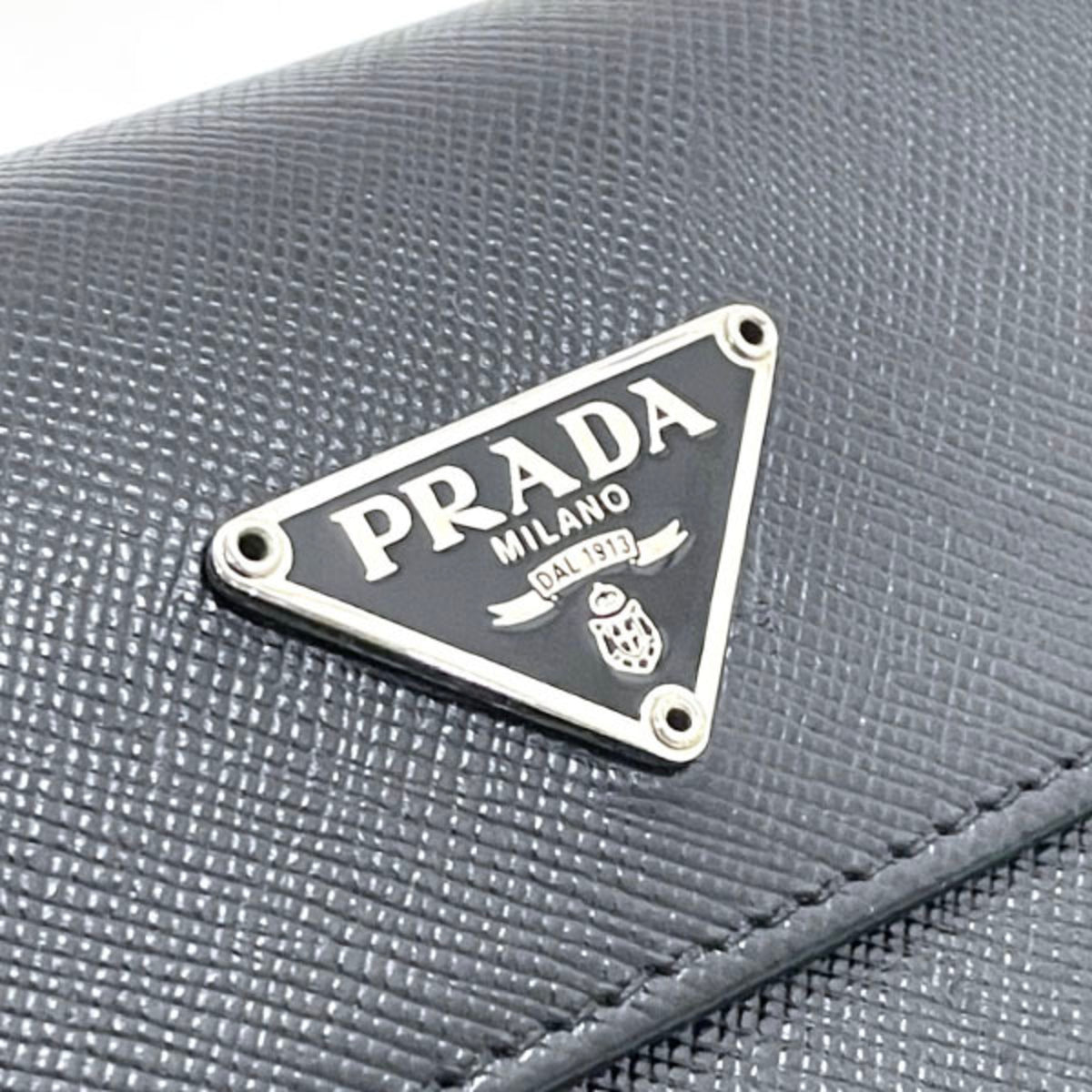 Prada Saffiano Black Nero Saffiano Wallet (Tri-Fold) (Pre-Owned)