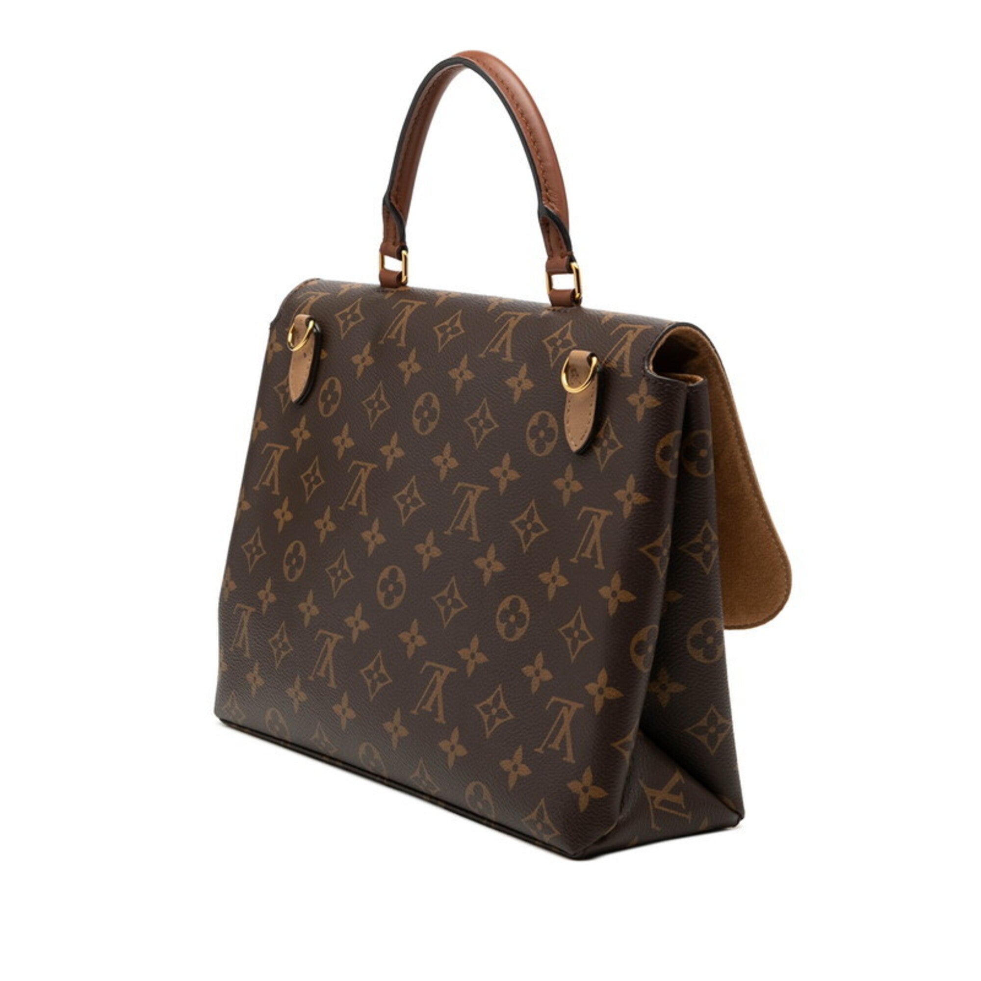 Louis Vuitton Brown Pvc Leather Handbag Shoulder Bag (Pre-Owned)