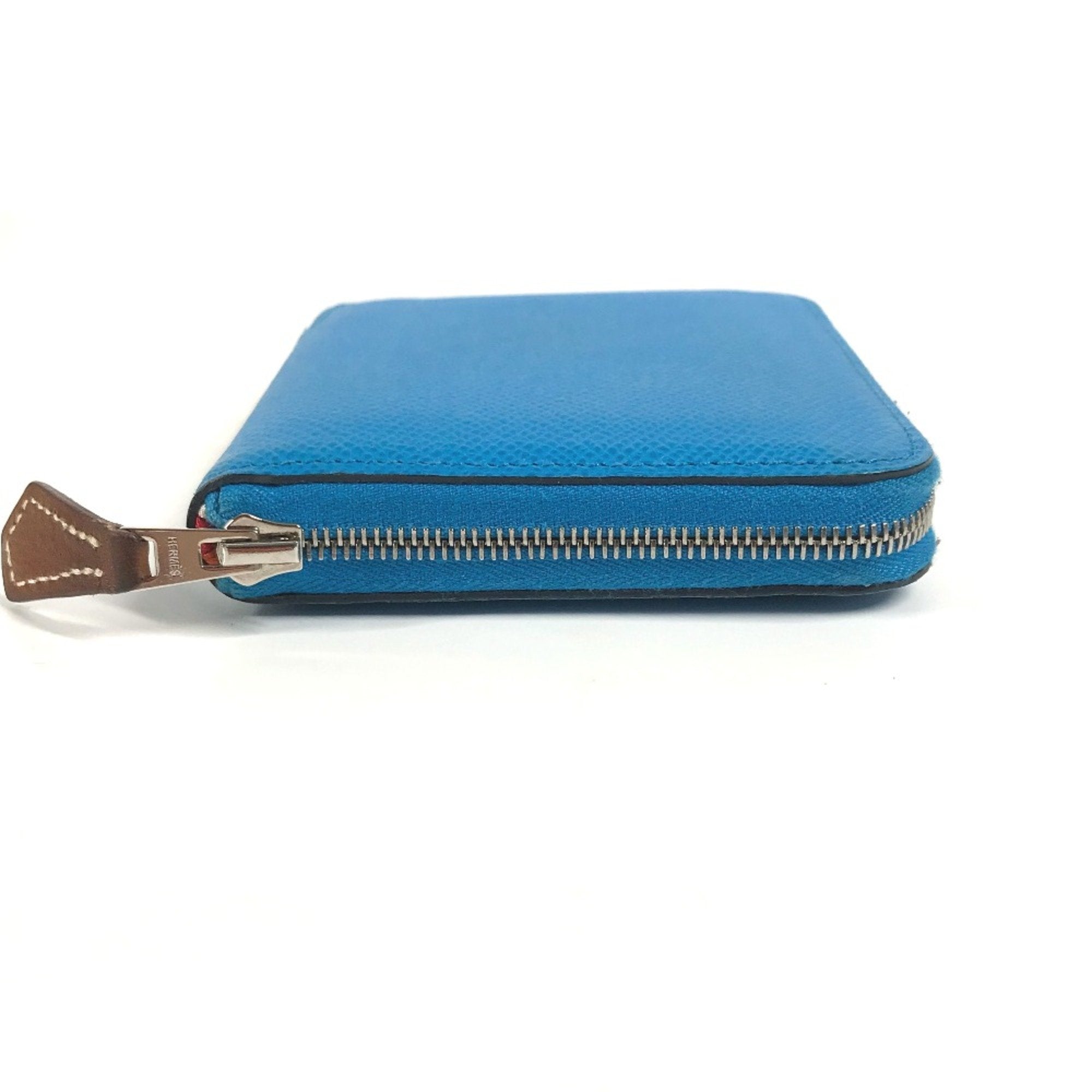 Hermes Blue Leather Wallet (Bi-Fold) (Pre-Owned)
