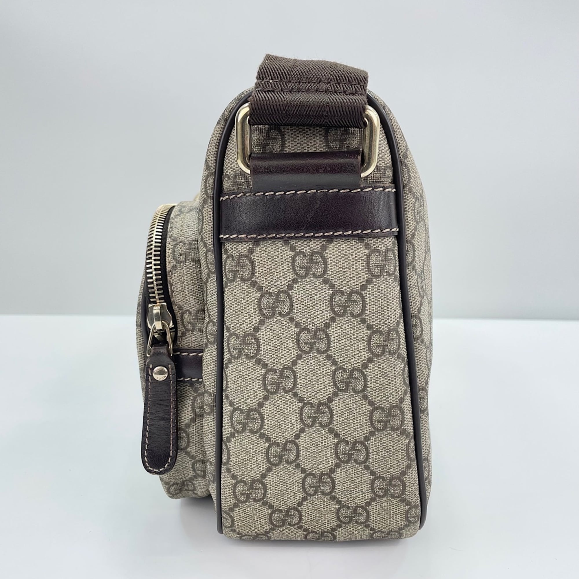 Gucci Gg Plus Beige Gg Plus Shoulder Bag (Pre-Owned)