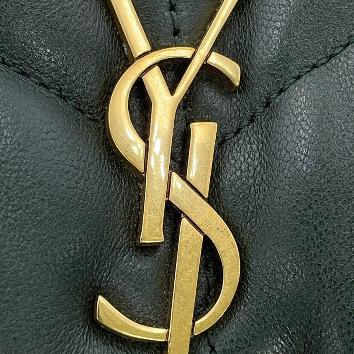 Yves Saint Laurent Green Leather Handbag Shoulder Bag (Pre-Owned)