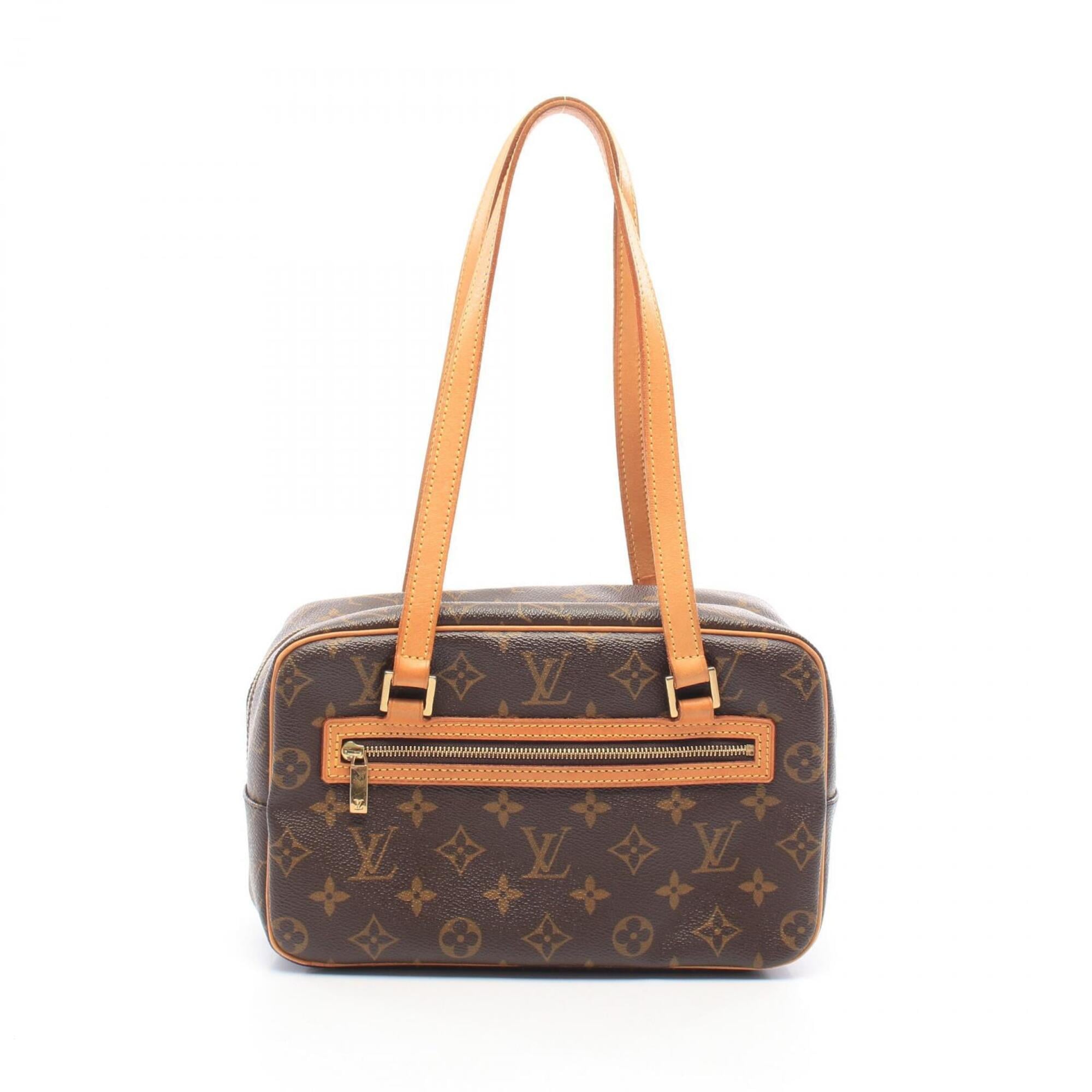 Louis Vuitton Brown Pvc Handbag Shoulder Bag (Pre-Owned)