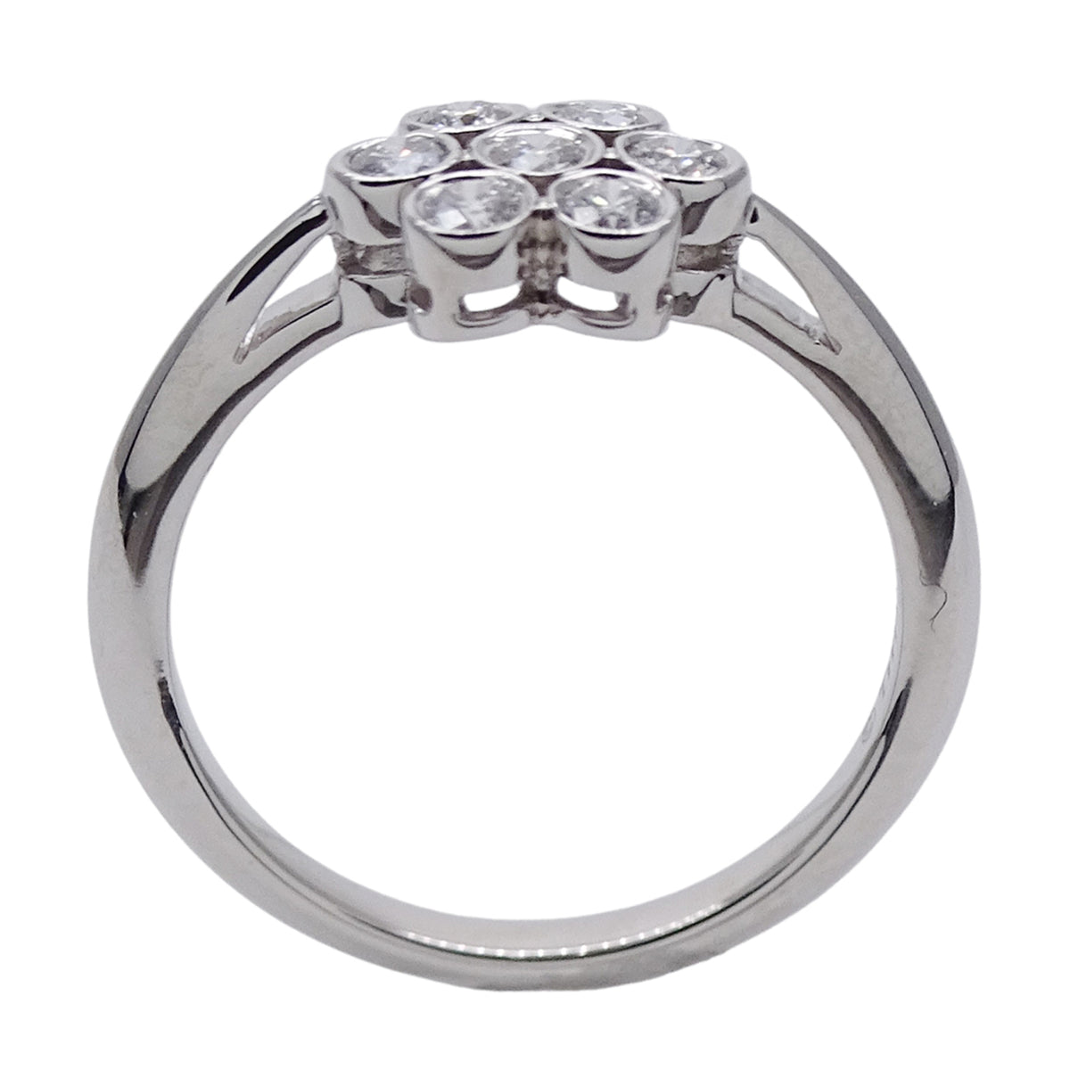 Tiffany Silver Platinum 950 Band Ring (Pre-Owned)