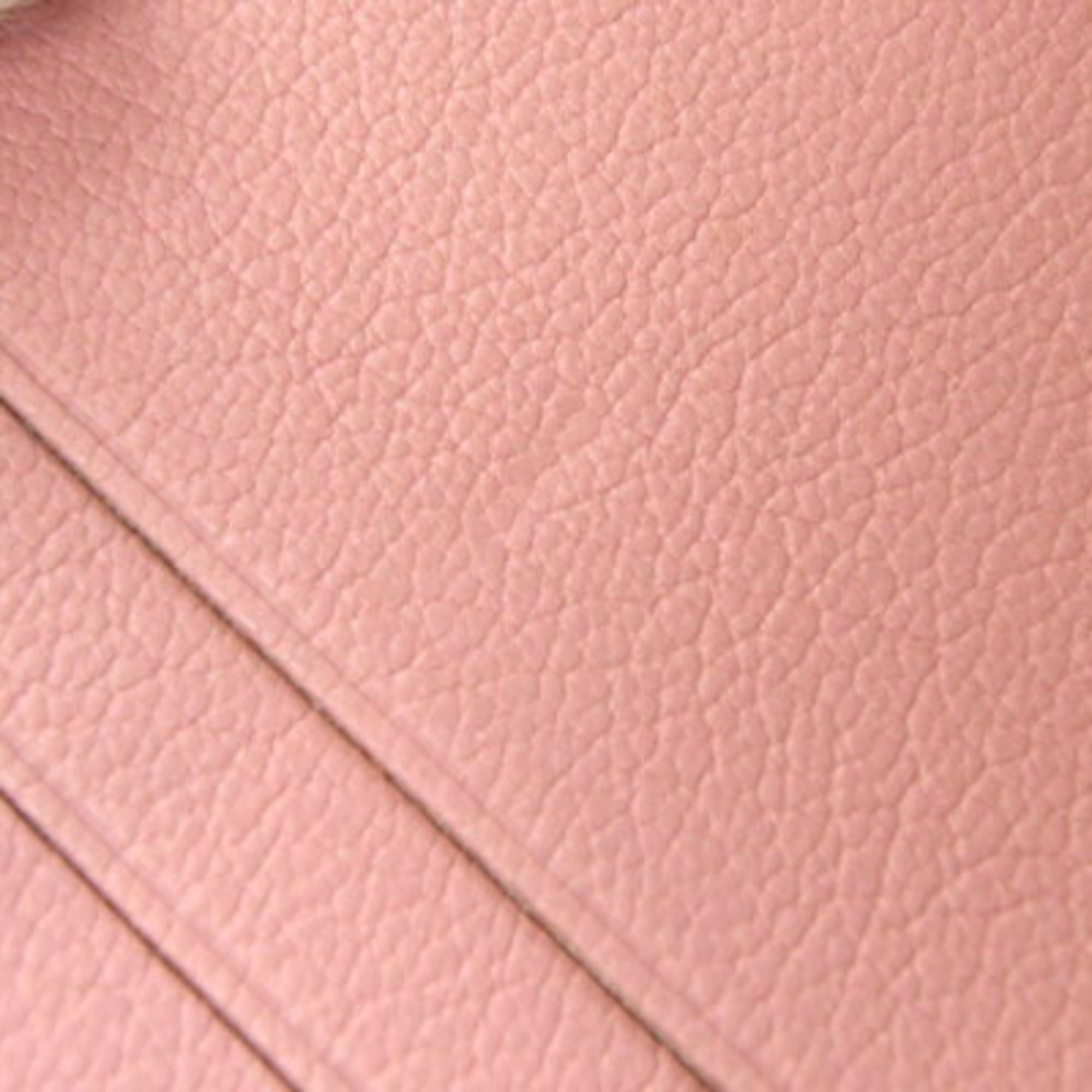Chanel Pink Leather Wallet (Tri-Fold) (Pre-Owned)