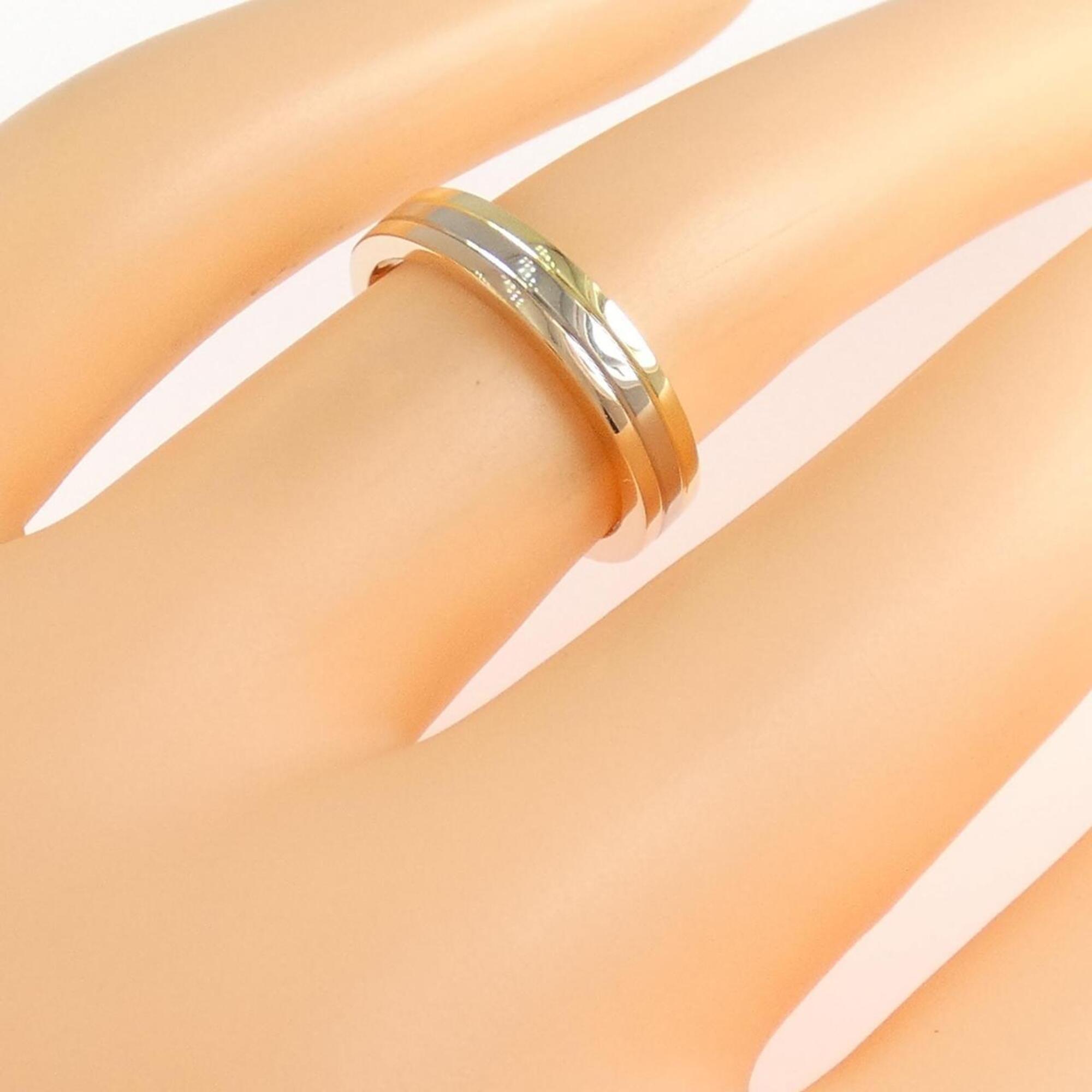 Cartier Louis Cartier Yellow Gold (18K) Pink Gold (18K) White Gold (18K) Band Ring (Pre-Owned)