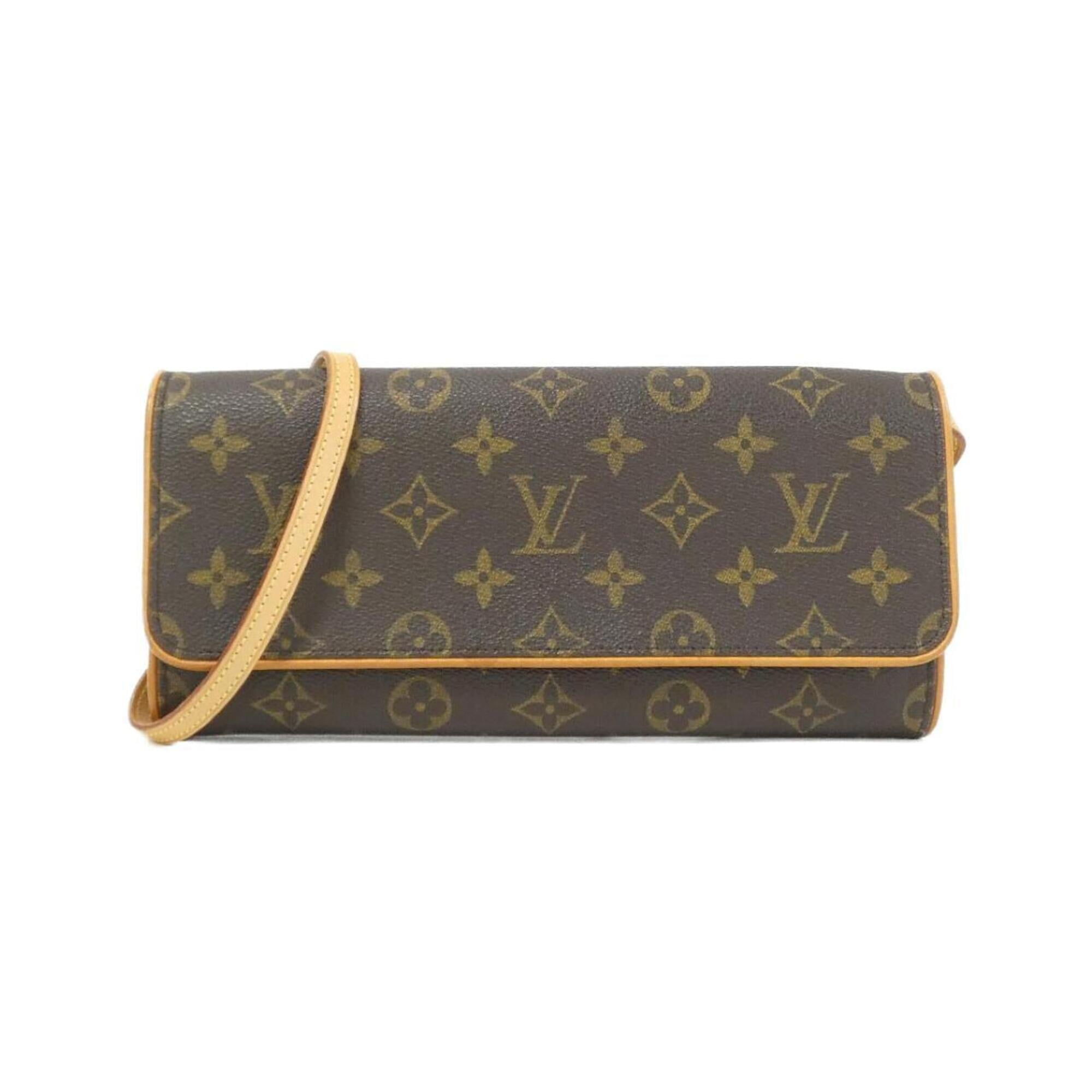 Louis Vuitton Brown Coated Canvas Pochette Shoulder Bag (Pre-Owned)